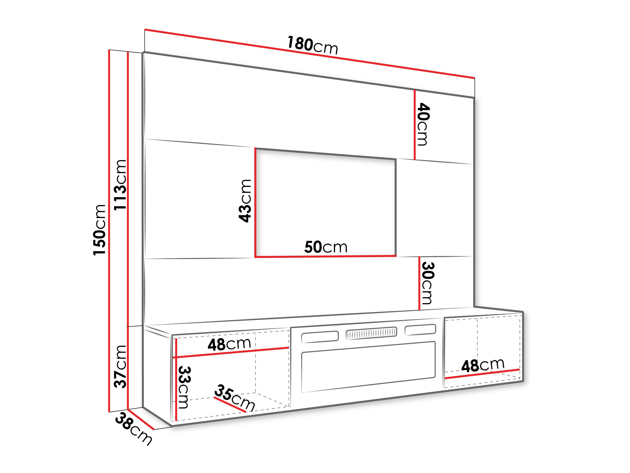 Stuemøbelsæt Comfivo Salix VII (Beige + Cremona-eg)
