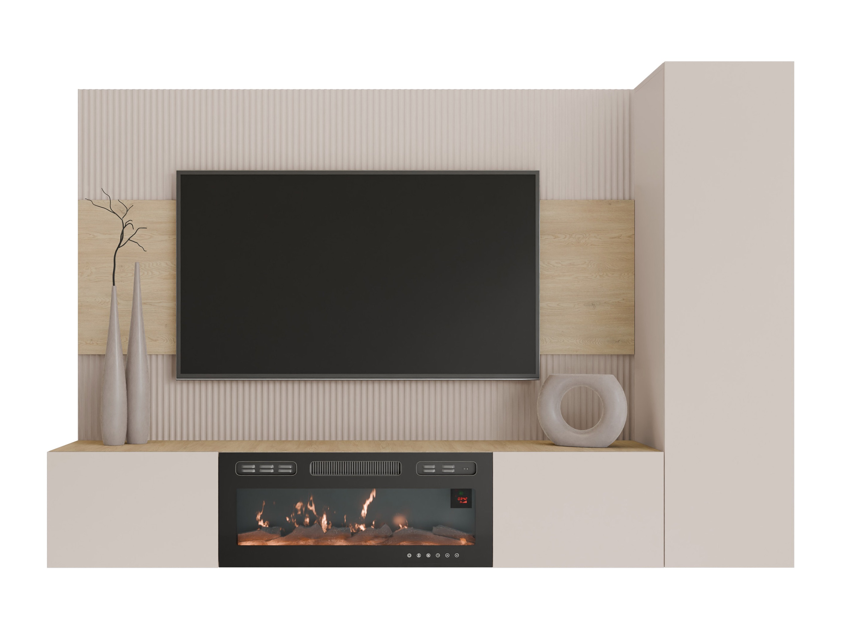 Stuemøbelsæt Comfivo Salix IX (Beige + Cremona-eg)