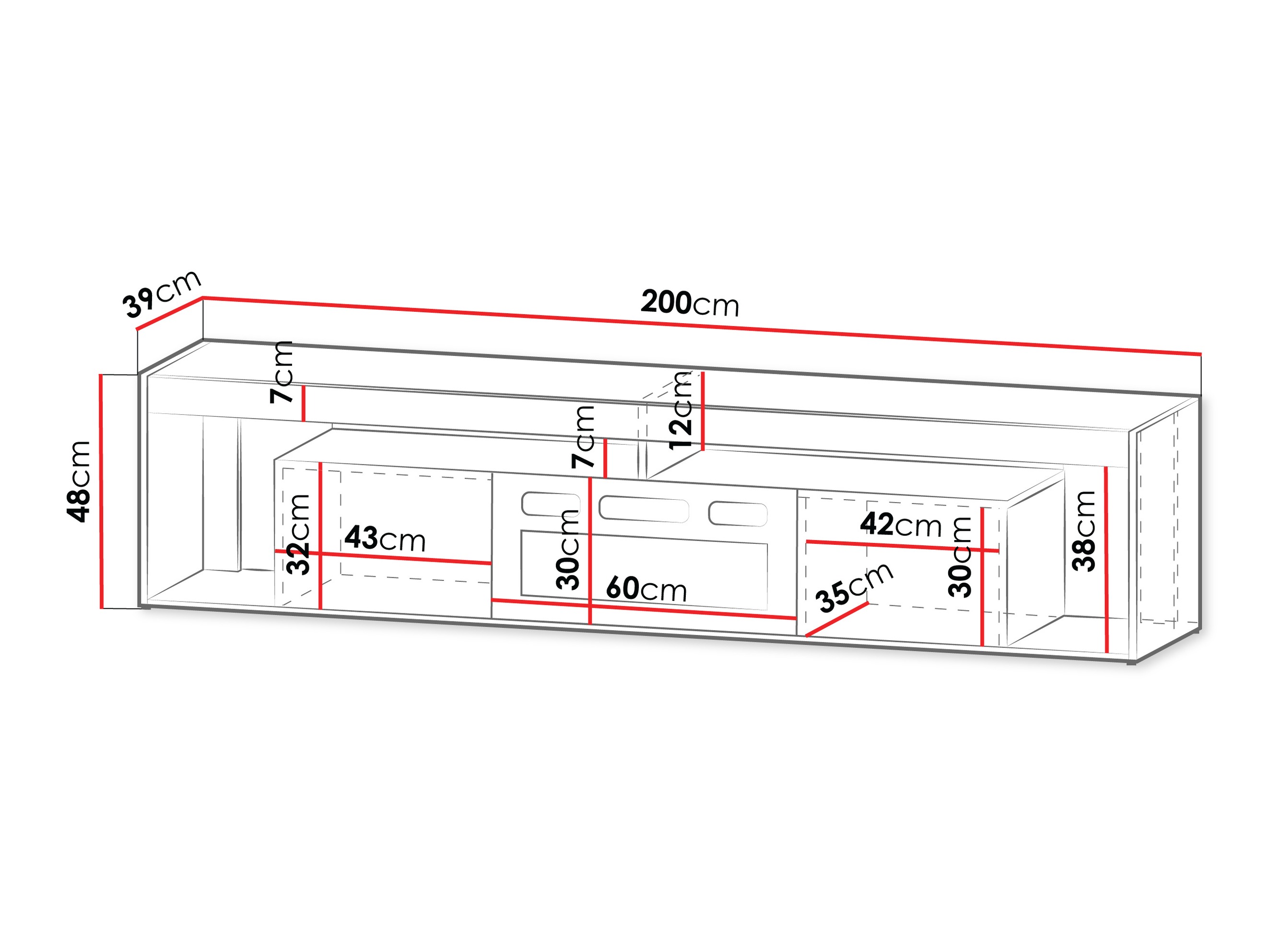 TV-bord Tenfioa 103