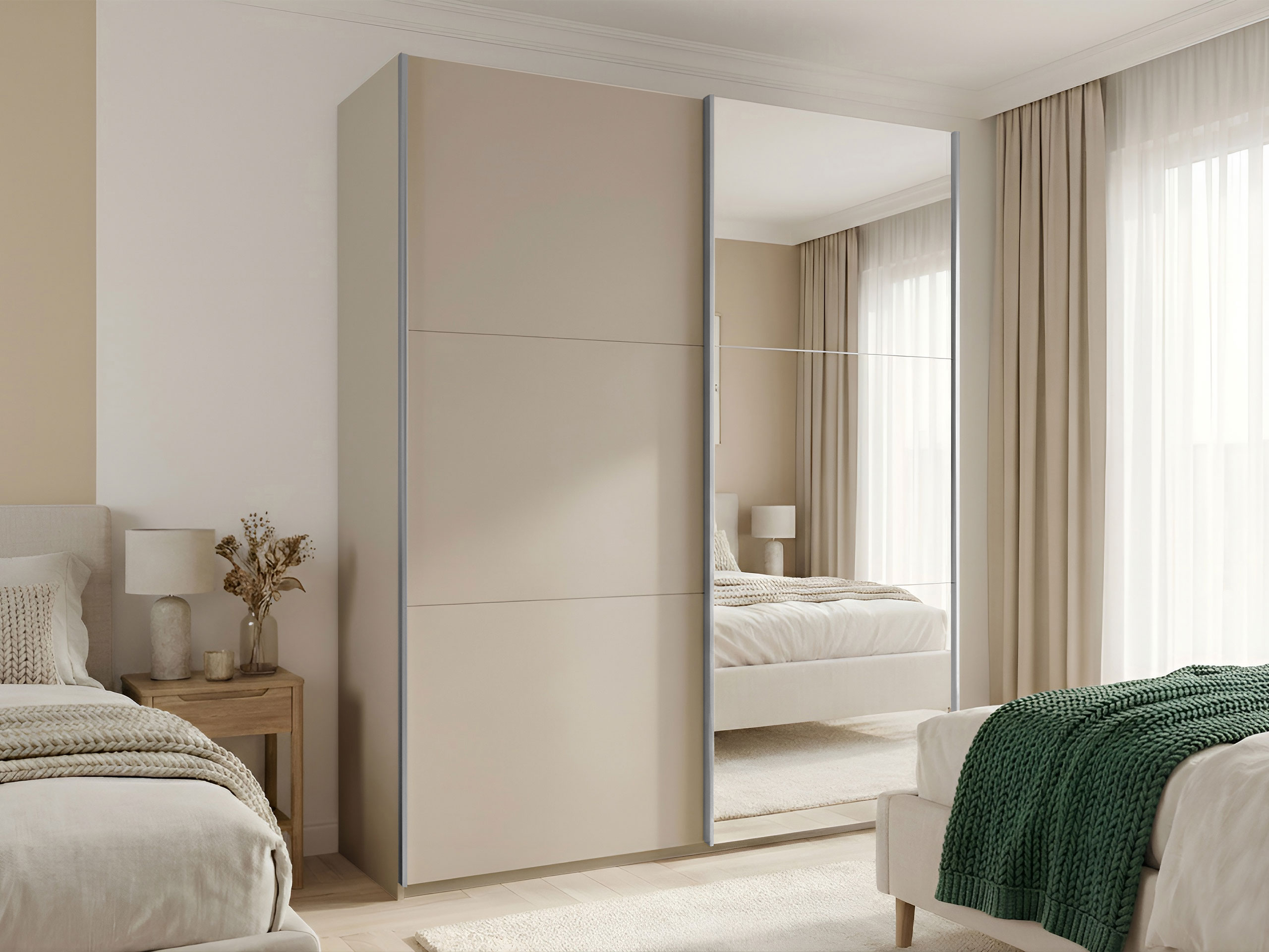 Garderobeskab Honolulu 130 (Beige)
