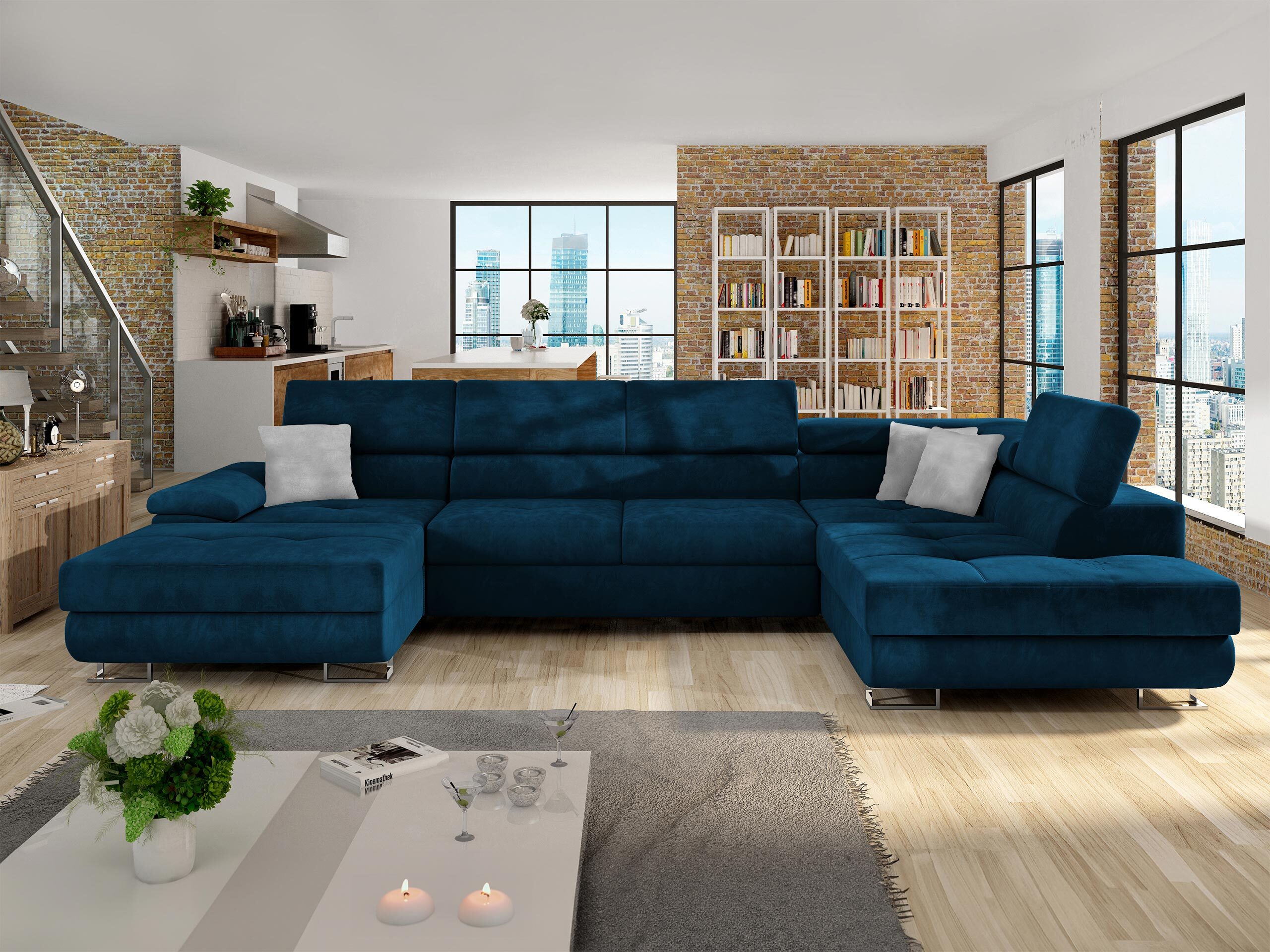 Hjørnesofa Comfivo Ruta IV (Kronos 09 + Paros 05)