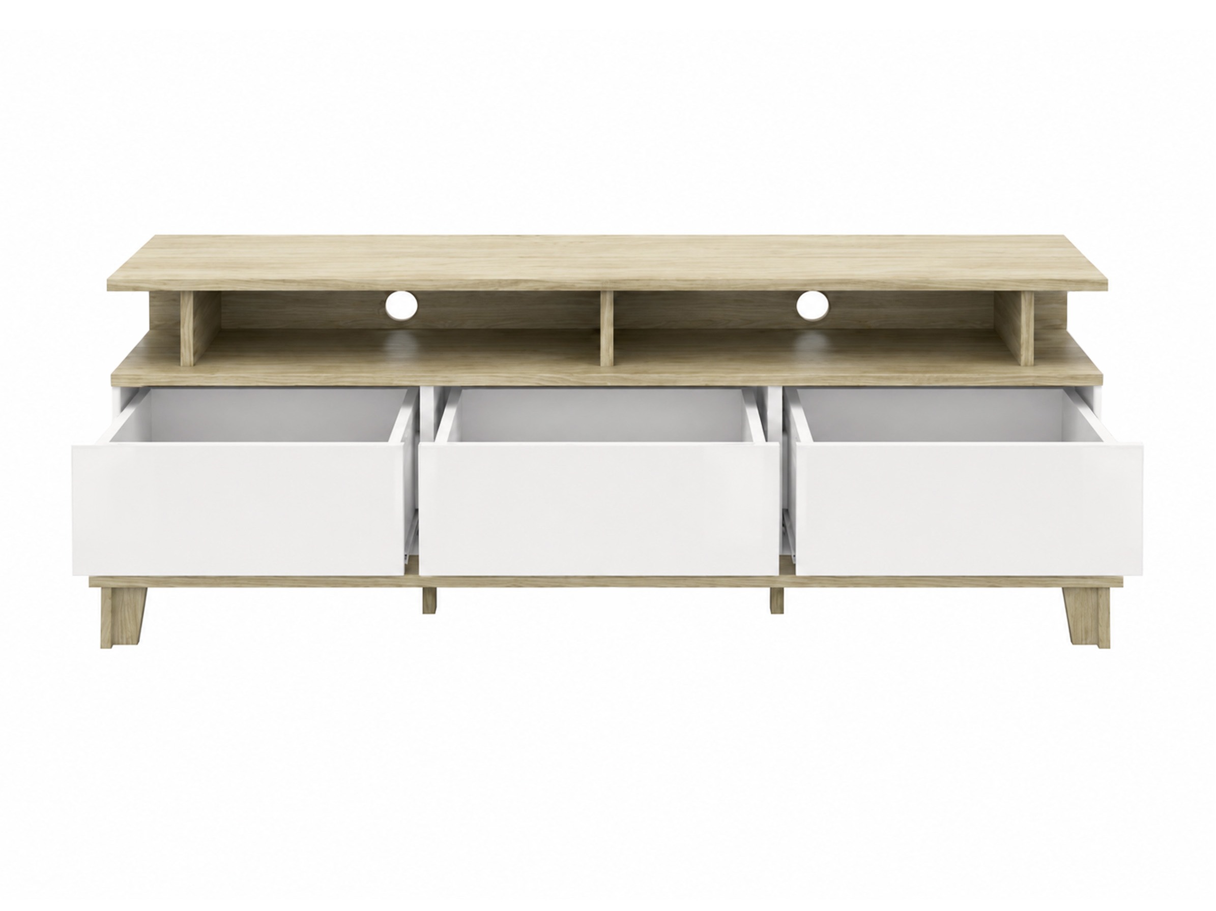 TV-bord Evarveru 101 (Mat hvid)