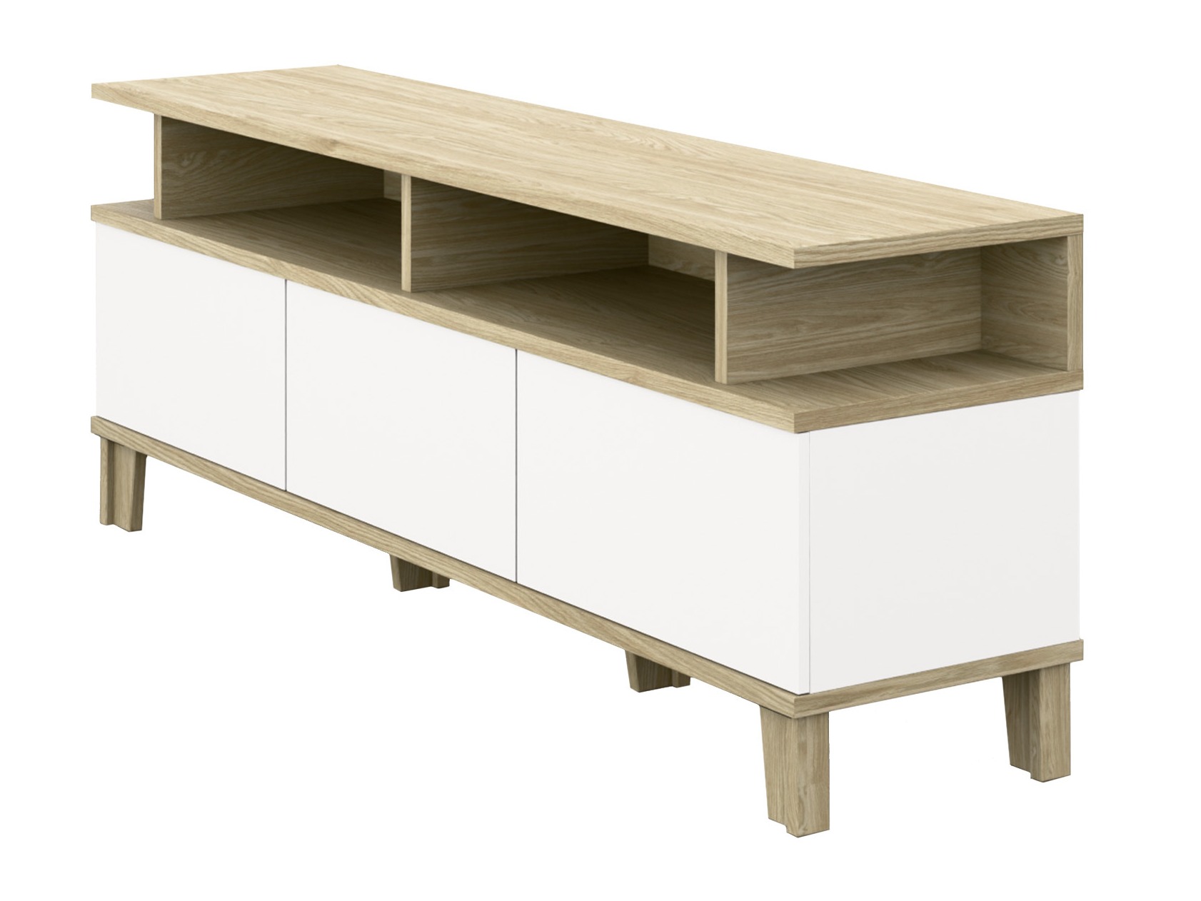 TV-bord Evarveru 101 (Mat hvid)