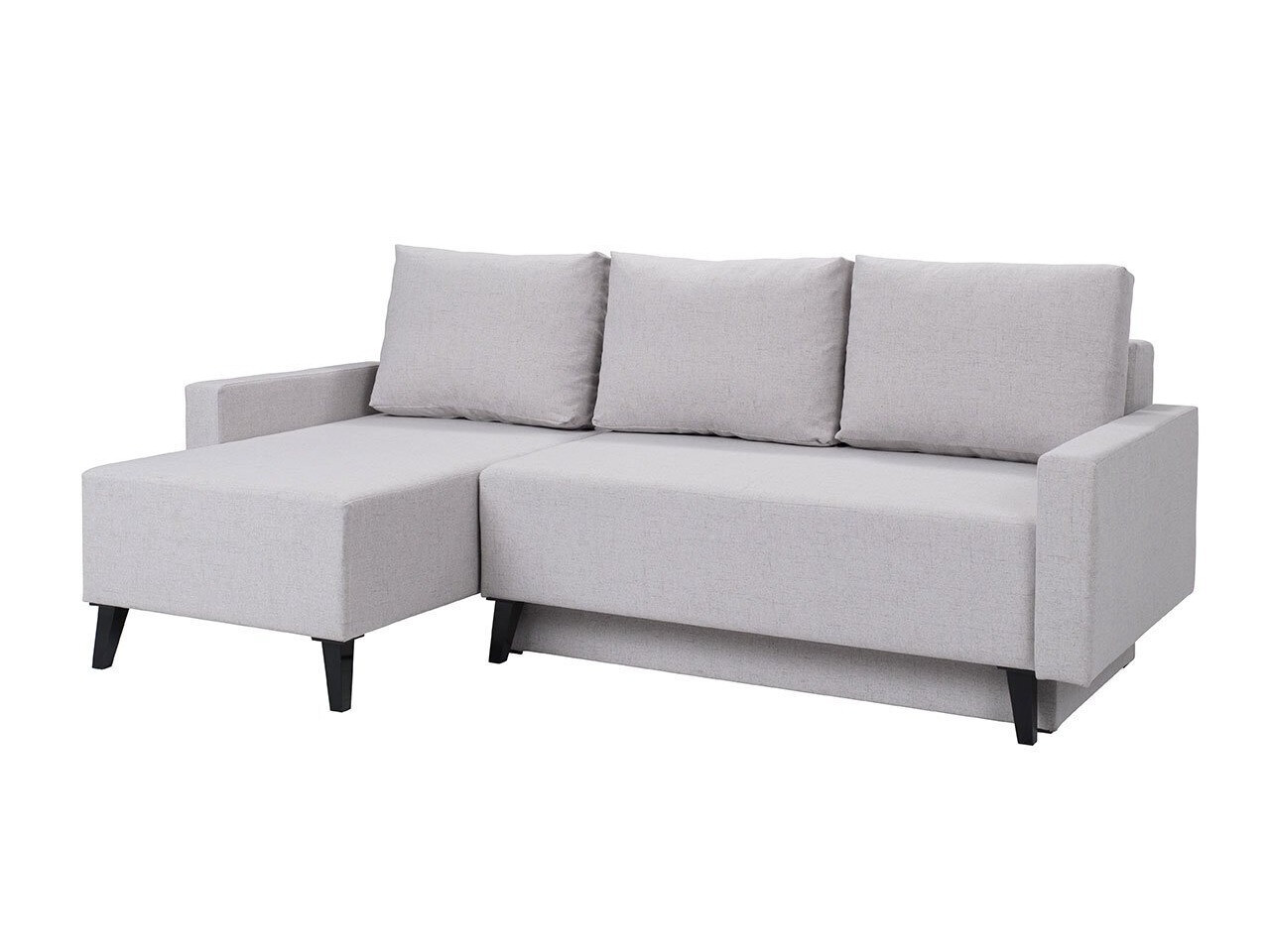 Hjørnesofa Delbene 130 (Aura 23 + Blank sort)