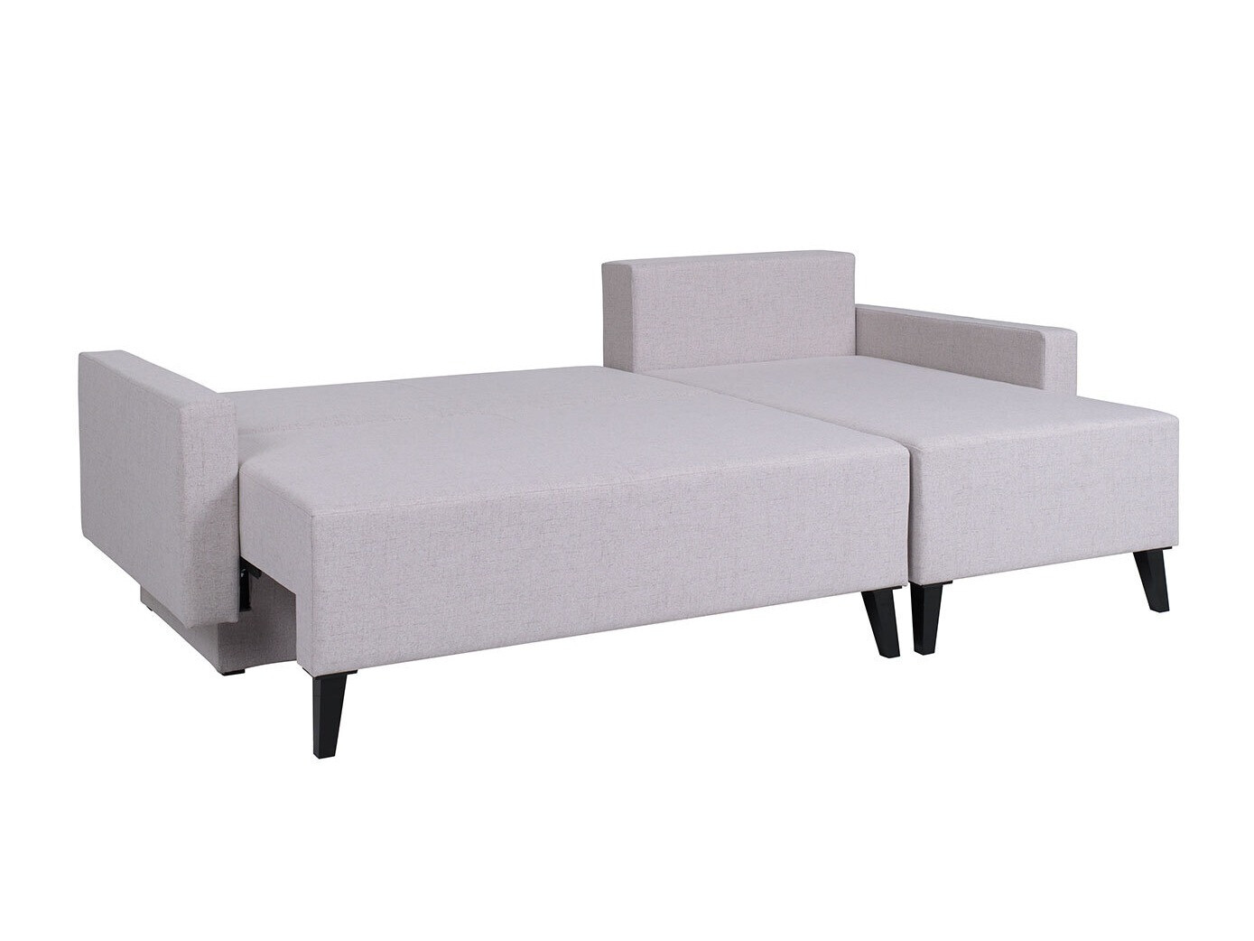 Hjørnesofa Delbene 130 (Aura 23 + Blank sort)