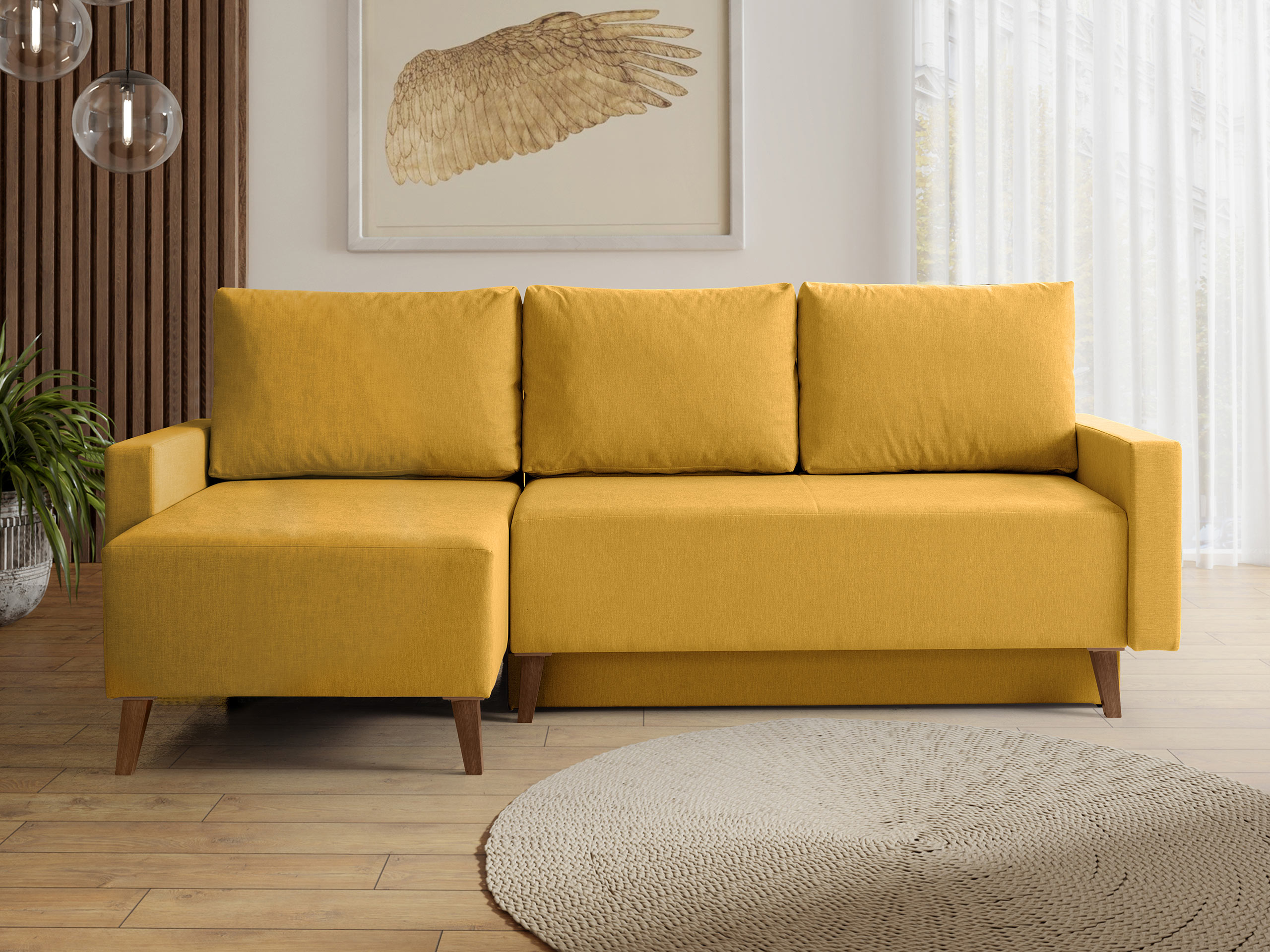 Hjørnesofa Delbene 130 (Verita 53 + Mørk San Remo eg)