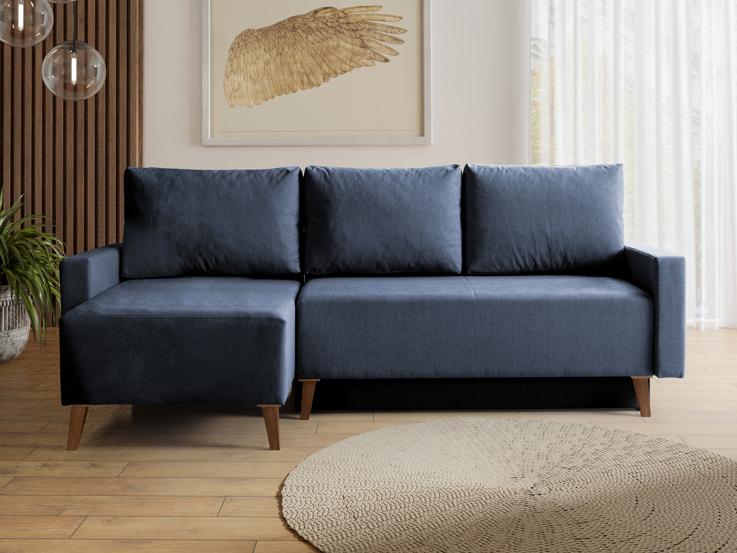 Hjørnesofa Delbene 130 (Verita 76 + Mørk San Remo eg)