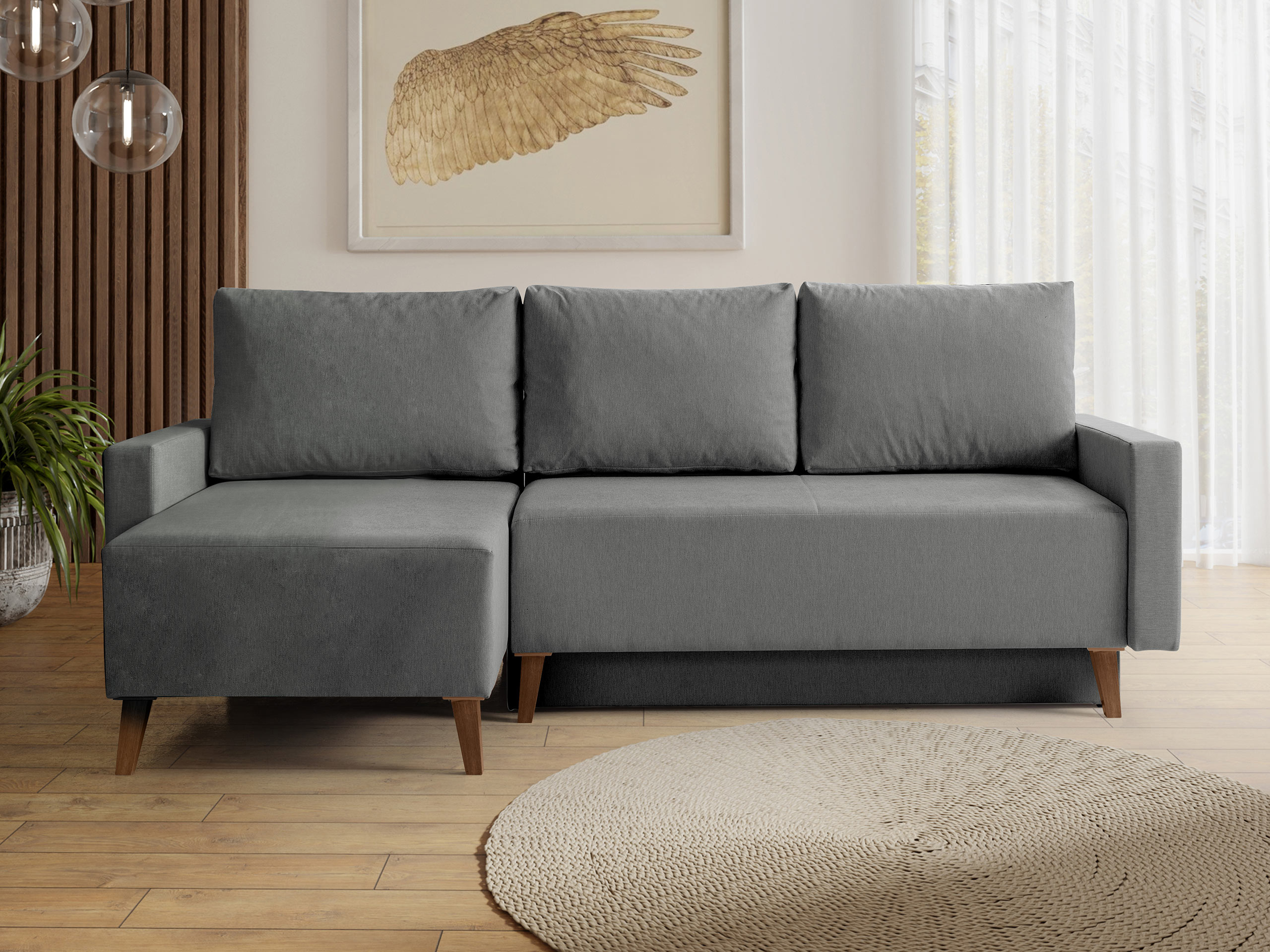 Hjørnesofa Delbene 130 (Verita 88 + Mørk San Remo eg)