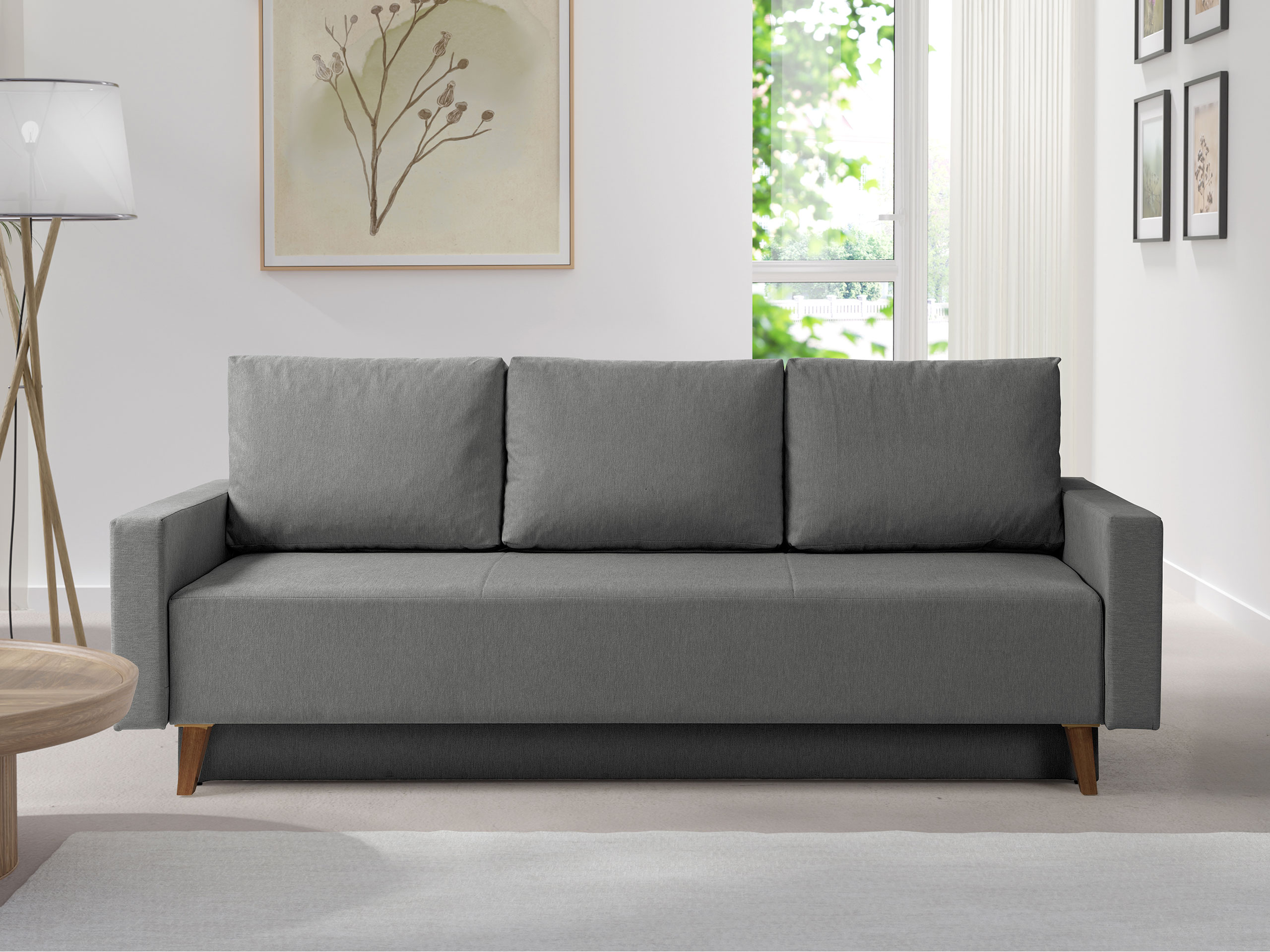 Sovesofa Delbene 129 (Verita 88 + Mørk San Remo eg)