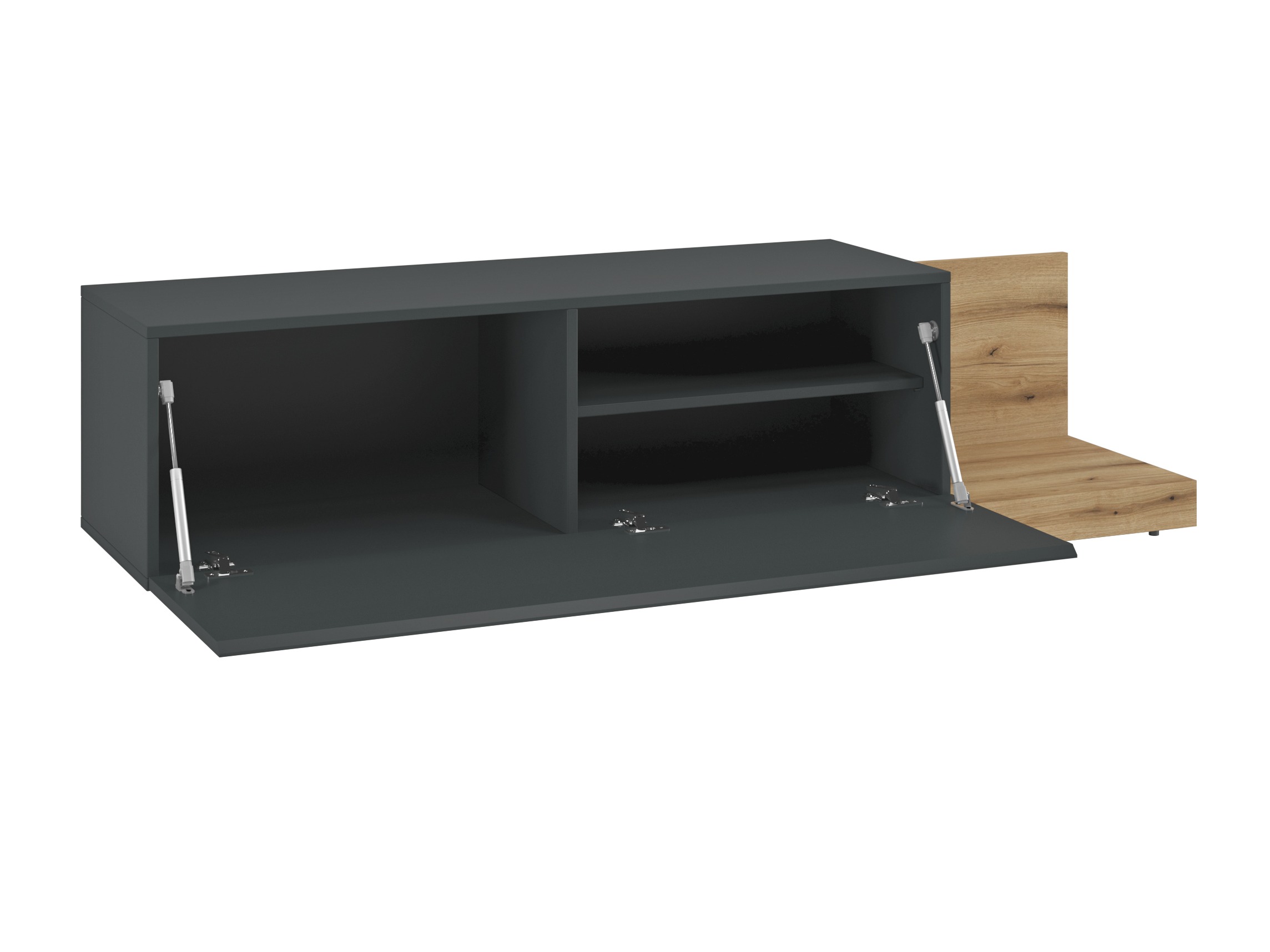 TV-bord Ontario 244 (Grå + Egetræ)