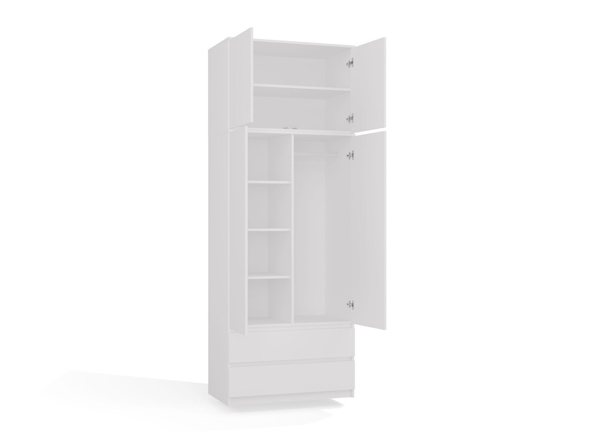 Garderobeskab Elbvelu 135 (Hvid)