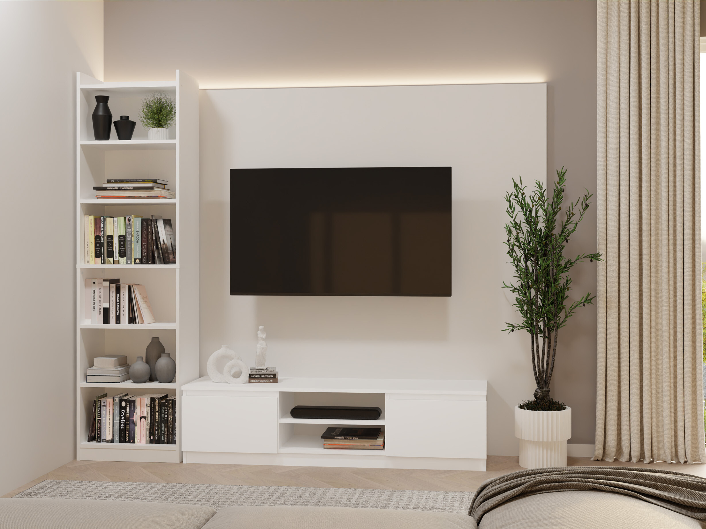 Reol Mandeville 380 (Hvid)