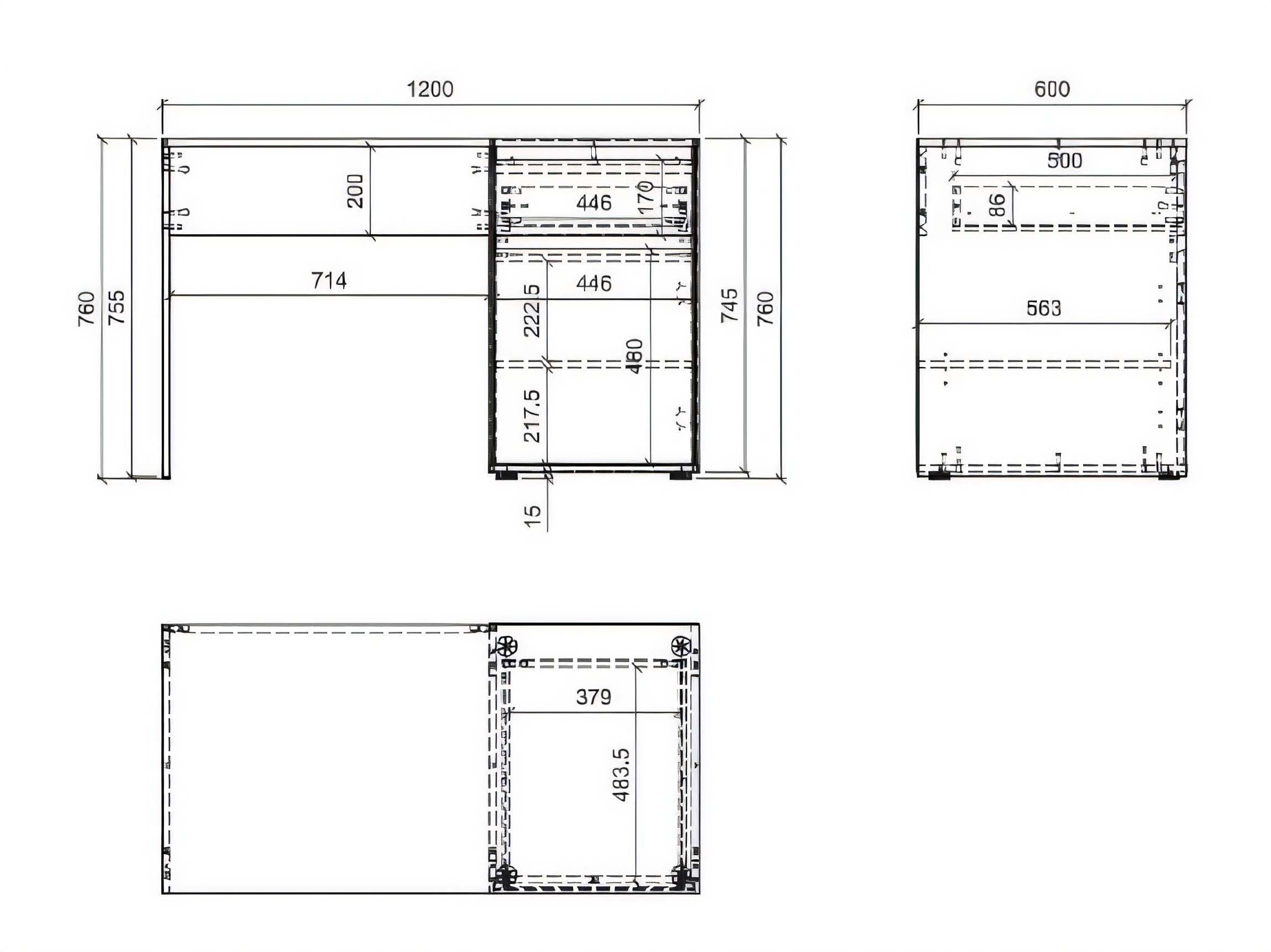 Skrivebord Torfiou 110 (Kashmir)