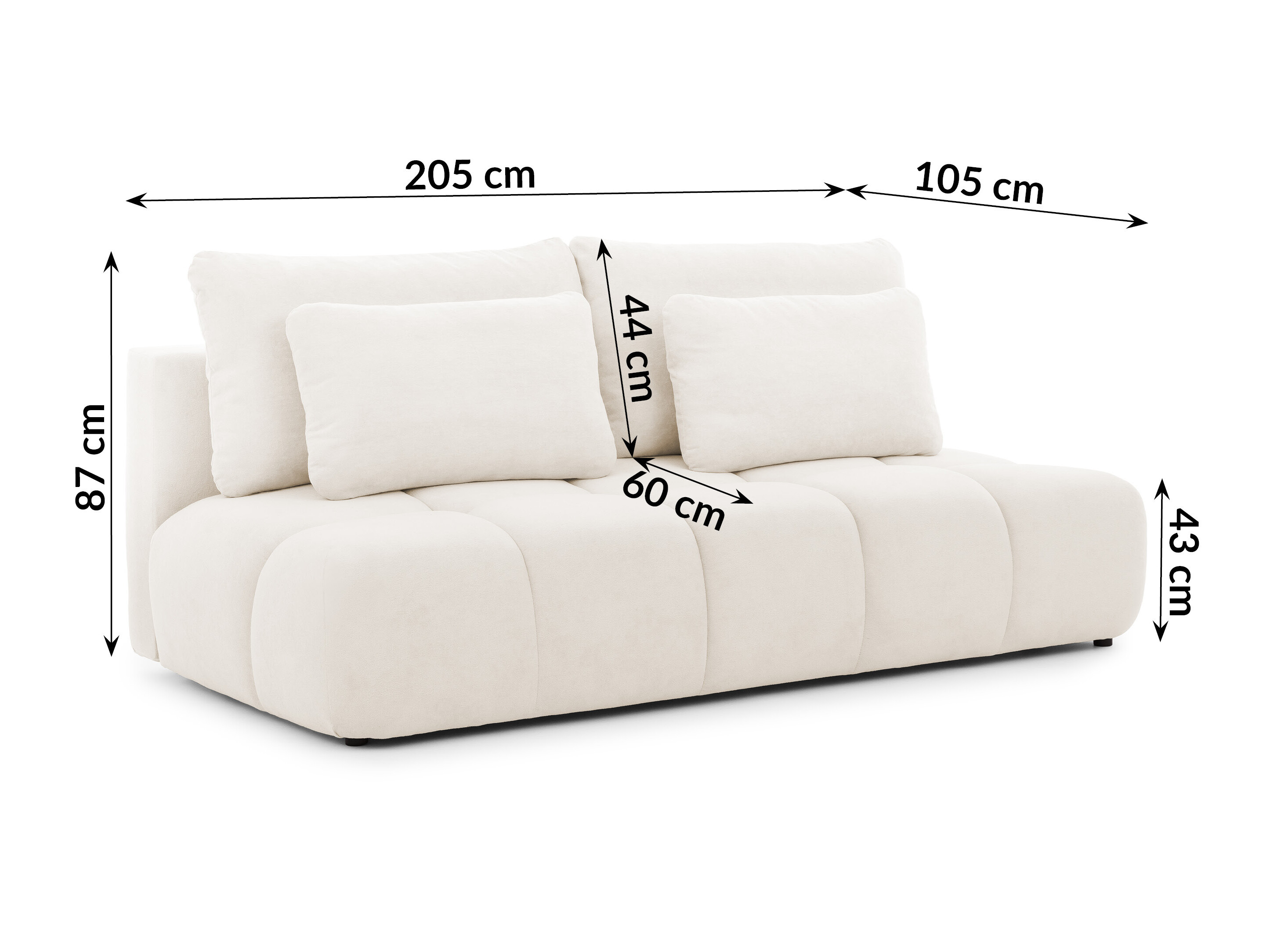 Sovesofa Rocklin 203 (Soft Plush 01)