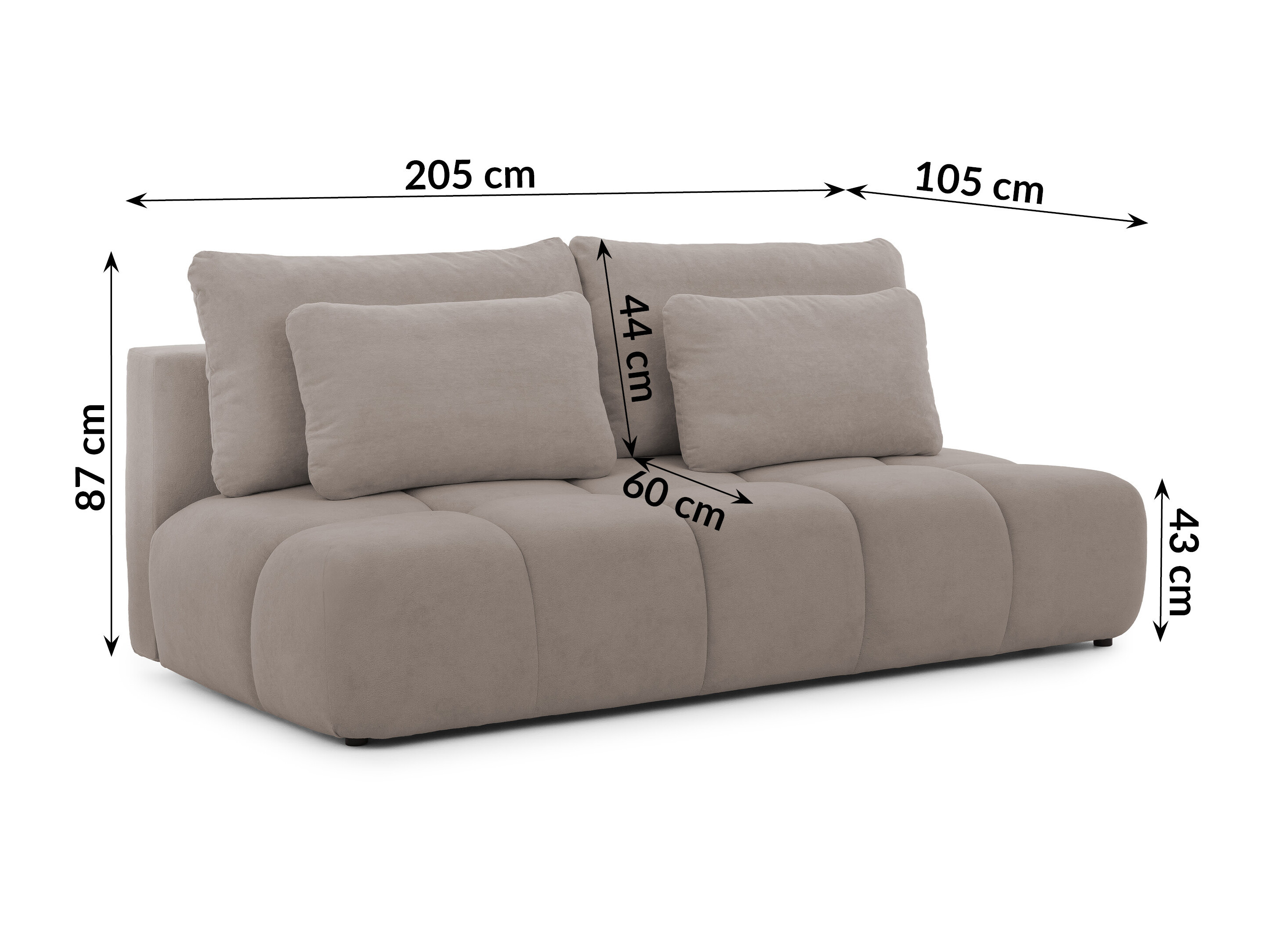Sovesofa Rocklin 203 (Soft Plush 04)