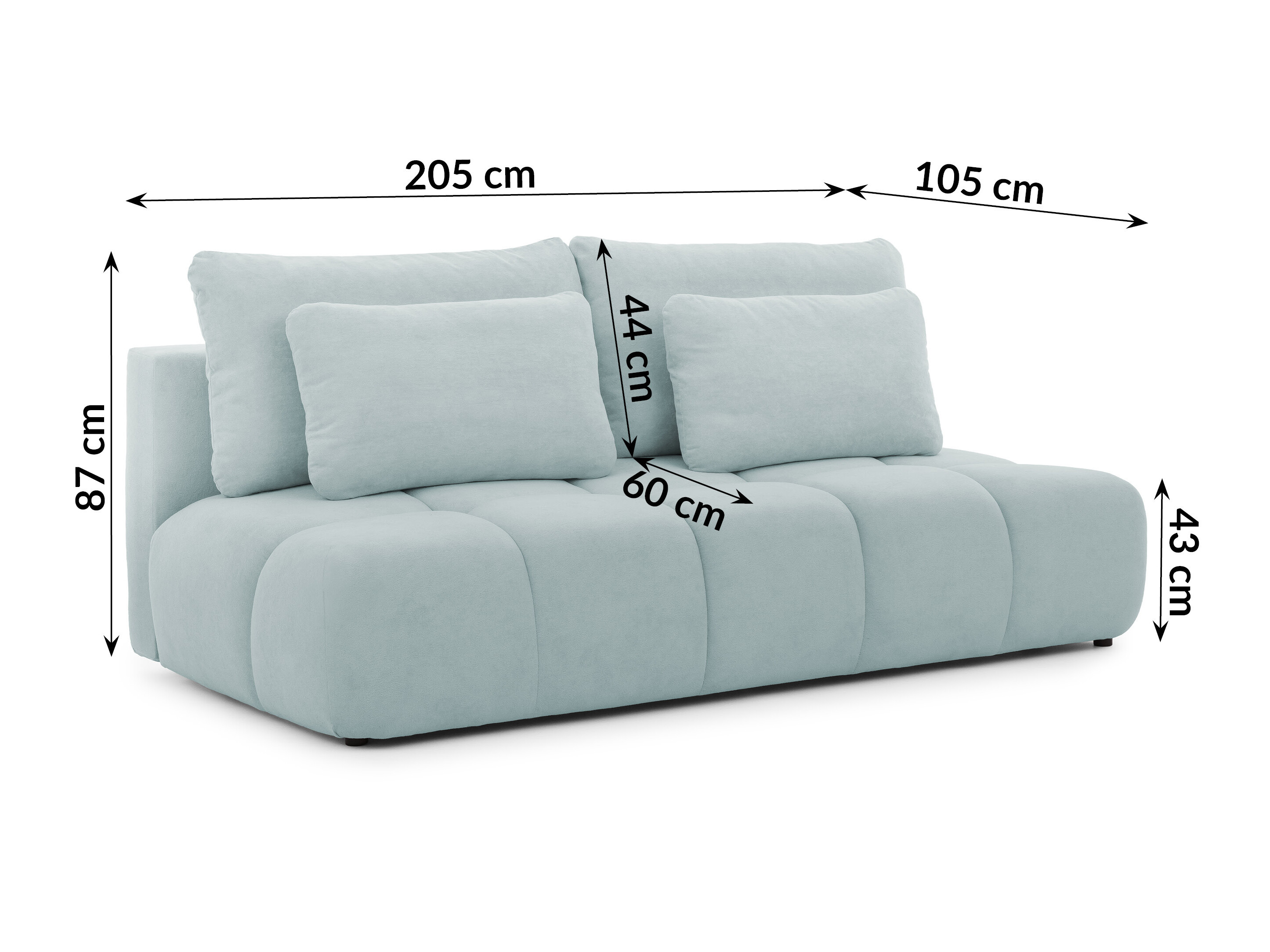 Sovesofa Rocklin 203 (Soft Plush 15)