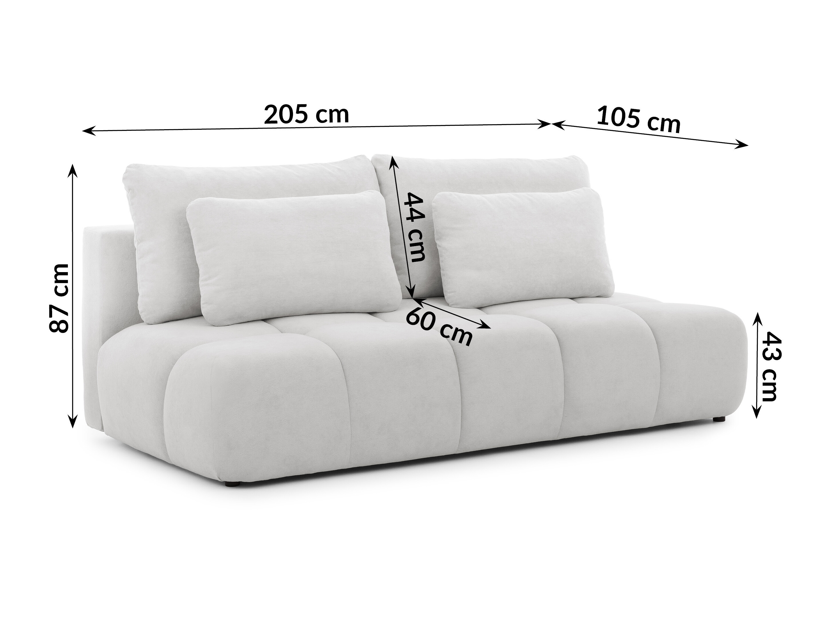 Sovesofa Rocklin 203 (Soft Plush 19)