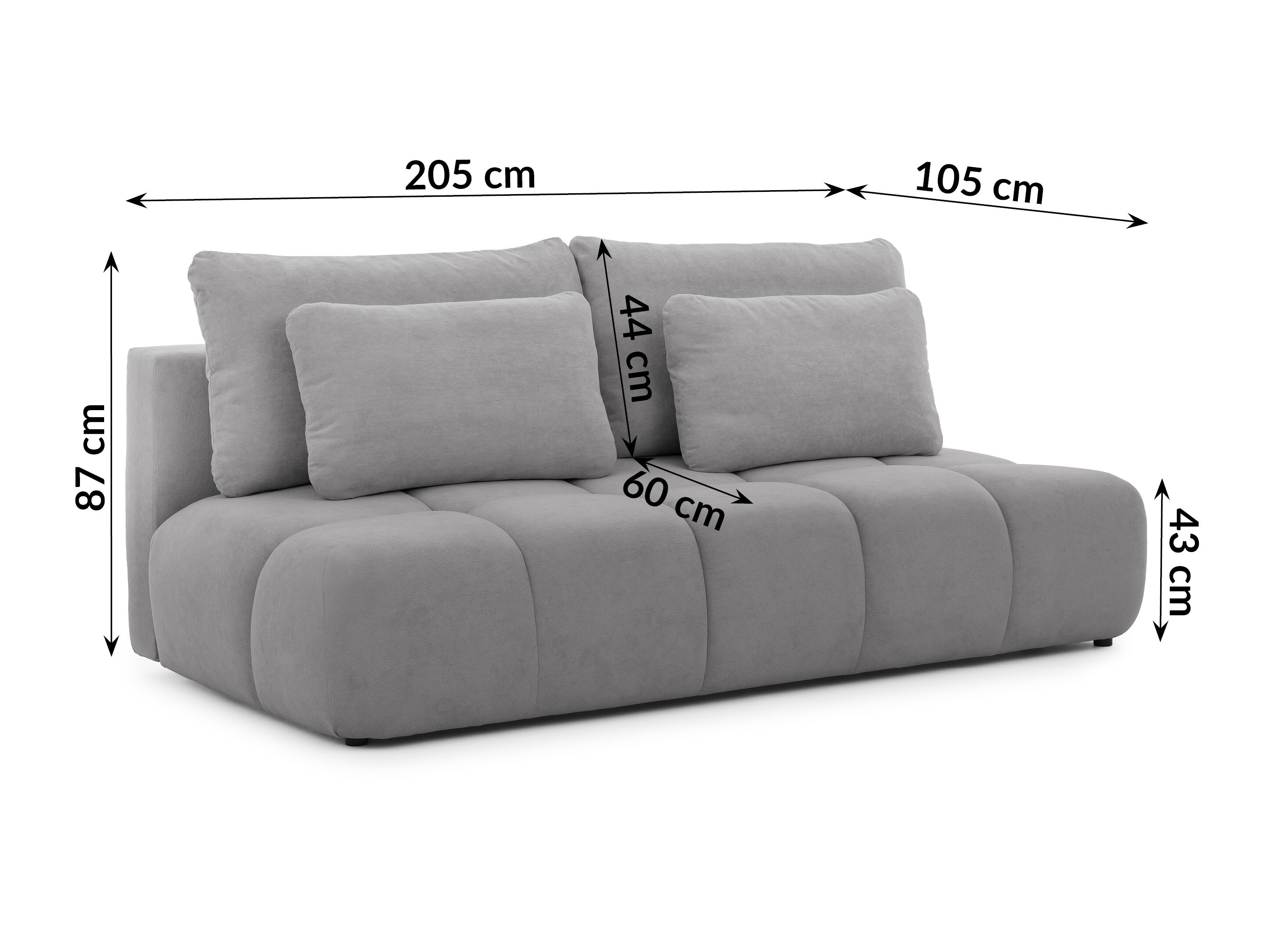 Sovesofa Rocklin 203 (Soft Plush 20)