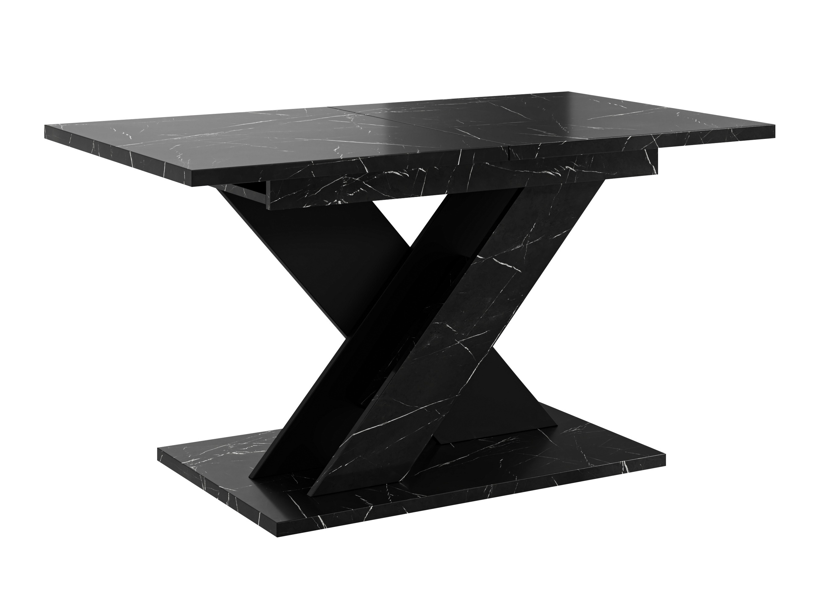 Bord Goodyear 141 (Sort marmor + Sort)