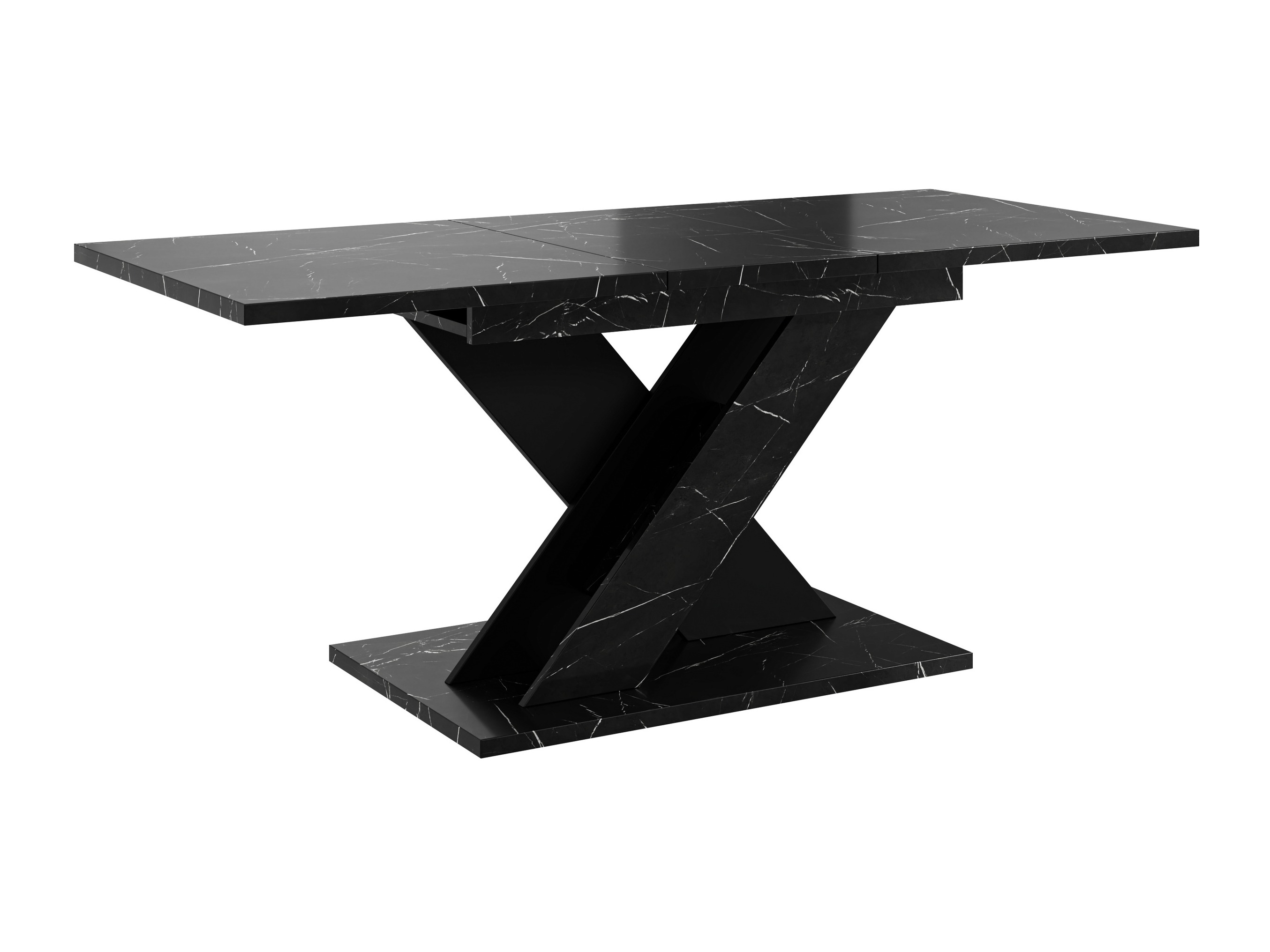 Bord Goodyear 141 (Sort marmor + Sort)