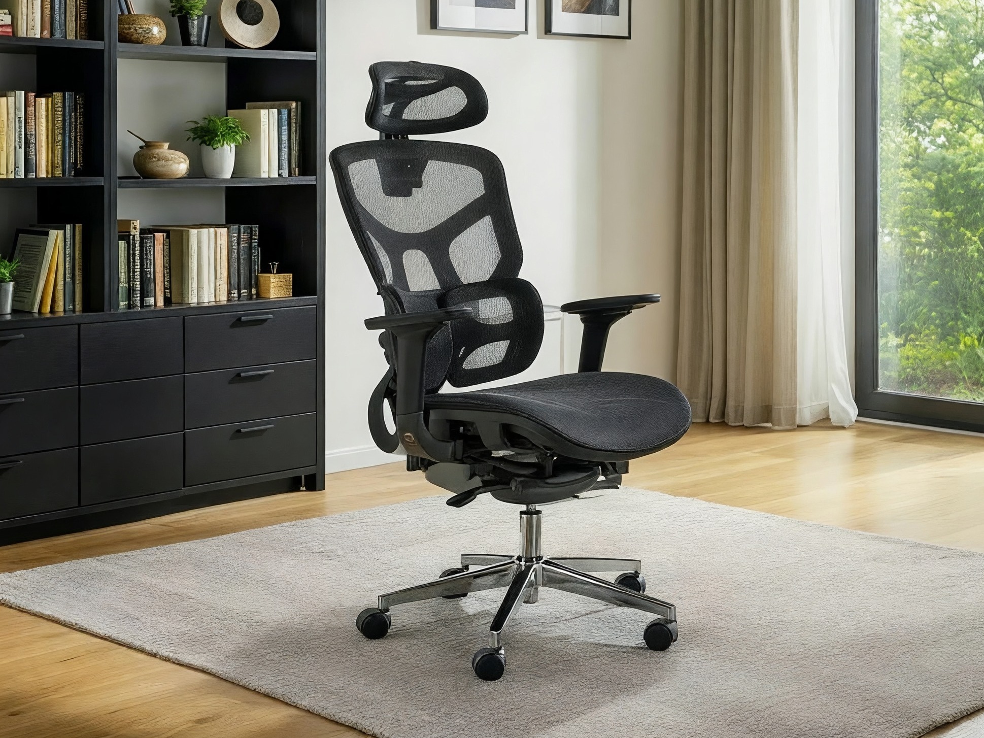 Kontorstol Detroit 1038 (Sort)