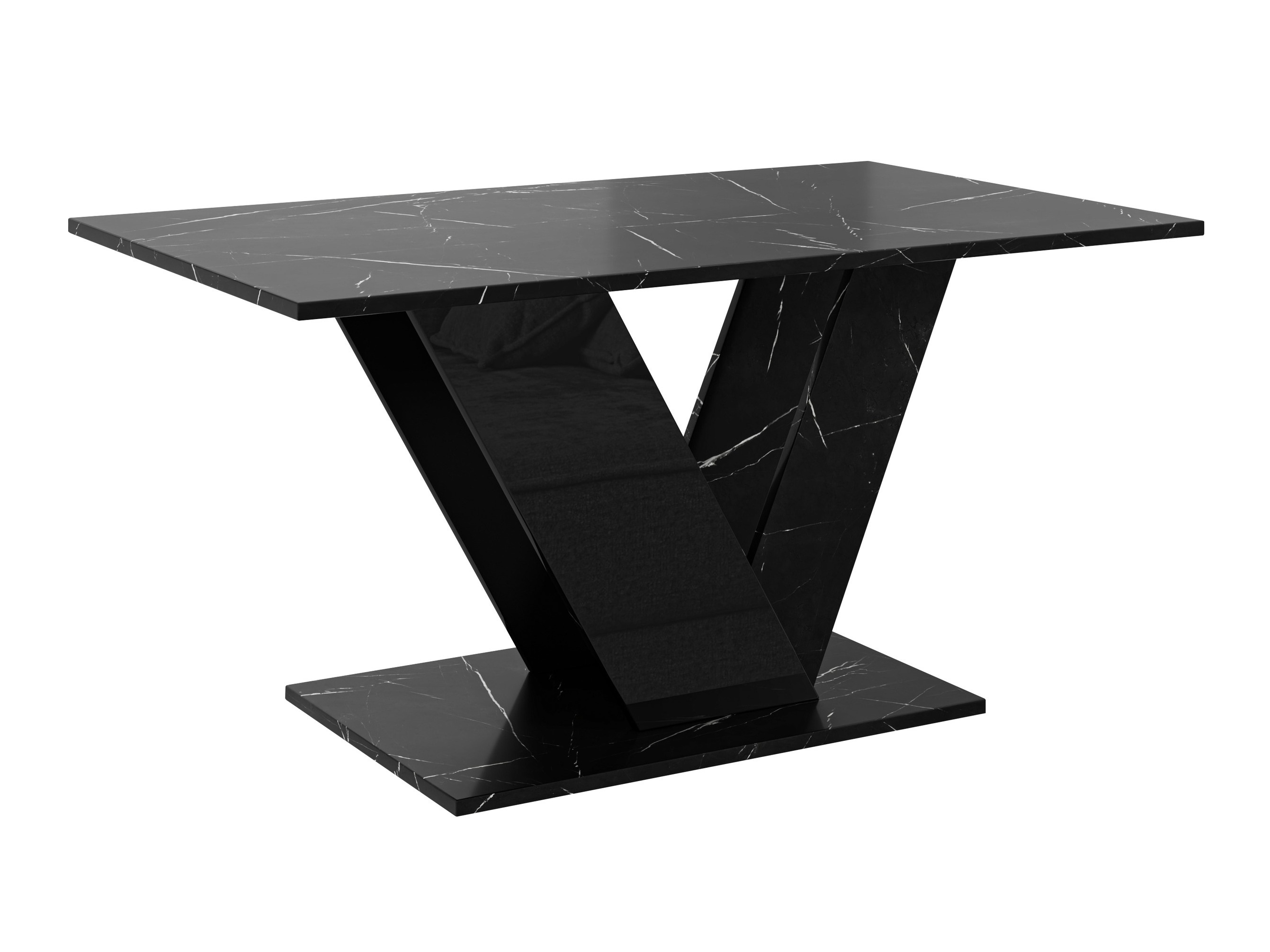 Sofabord Goodyear 142 (Sort marmor + Sort)