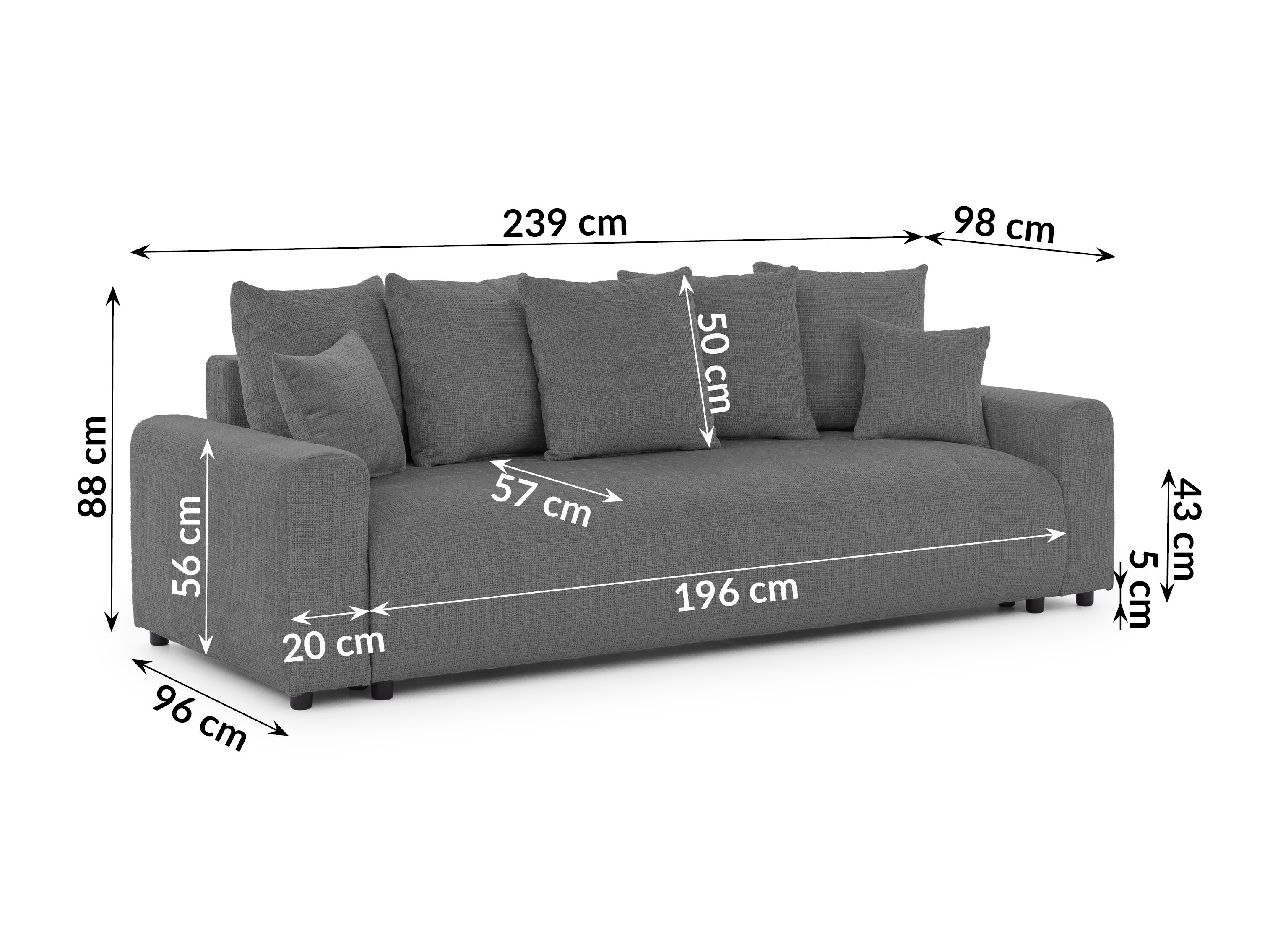 Sovesofa Rocklin 219 (Wind 56)