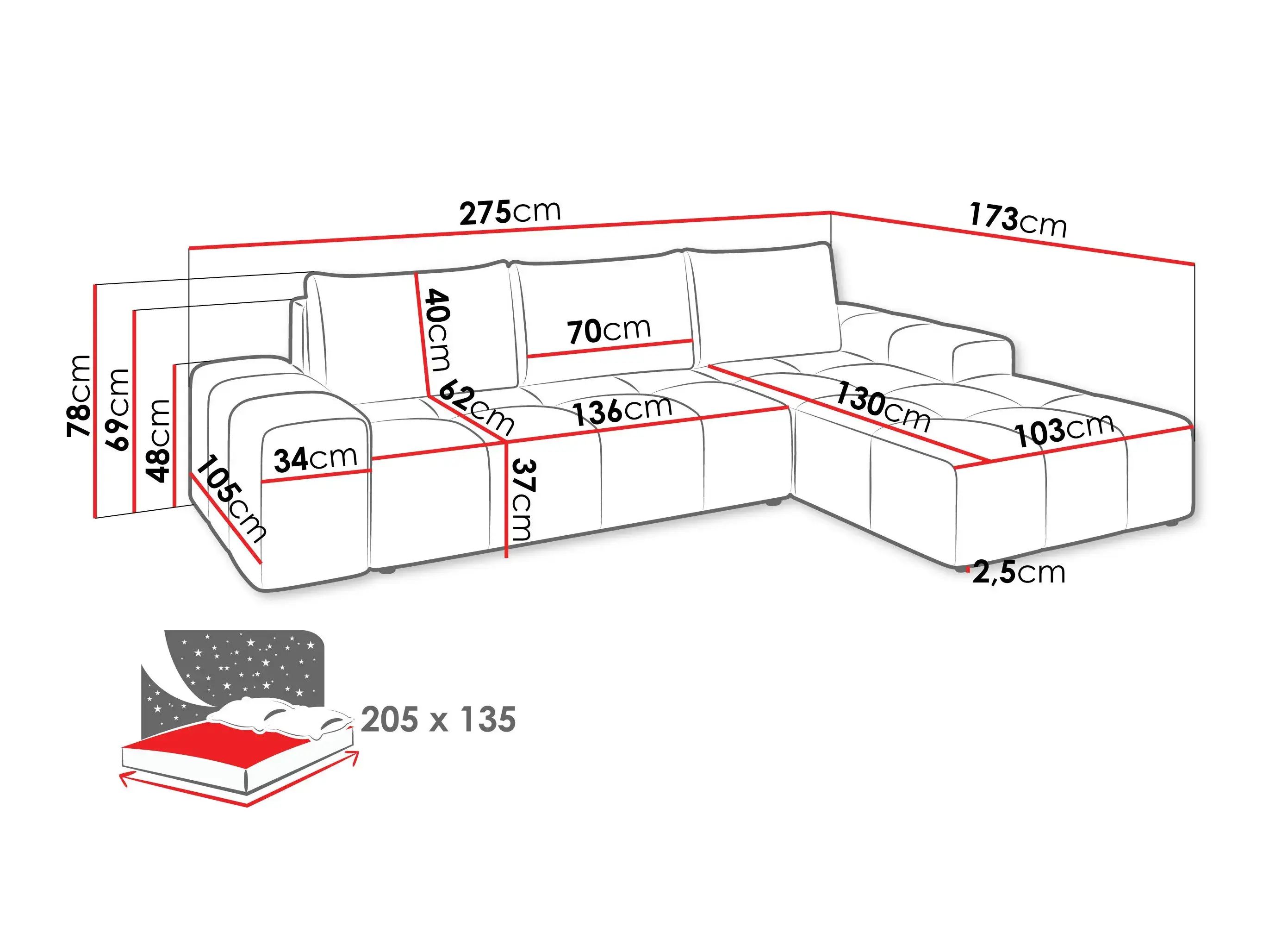 Hjørnesofa Comfivo 591 (Otto 55)