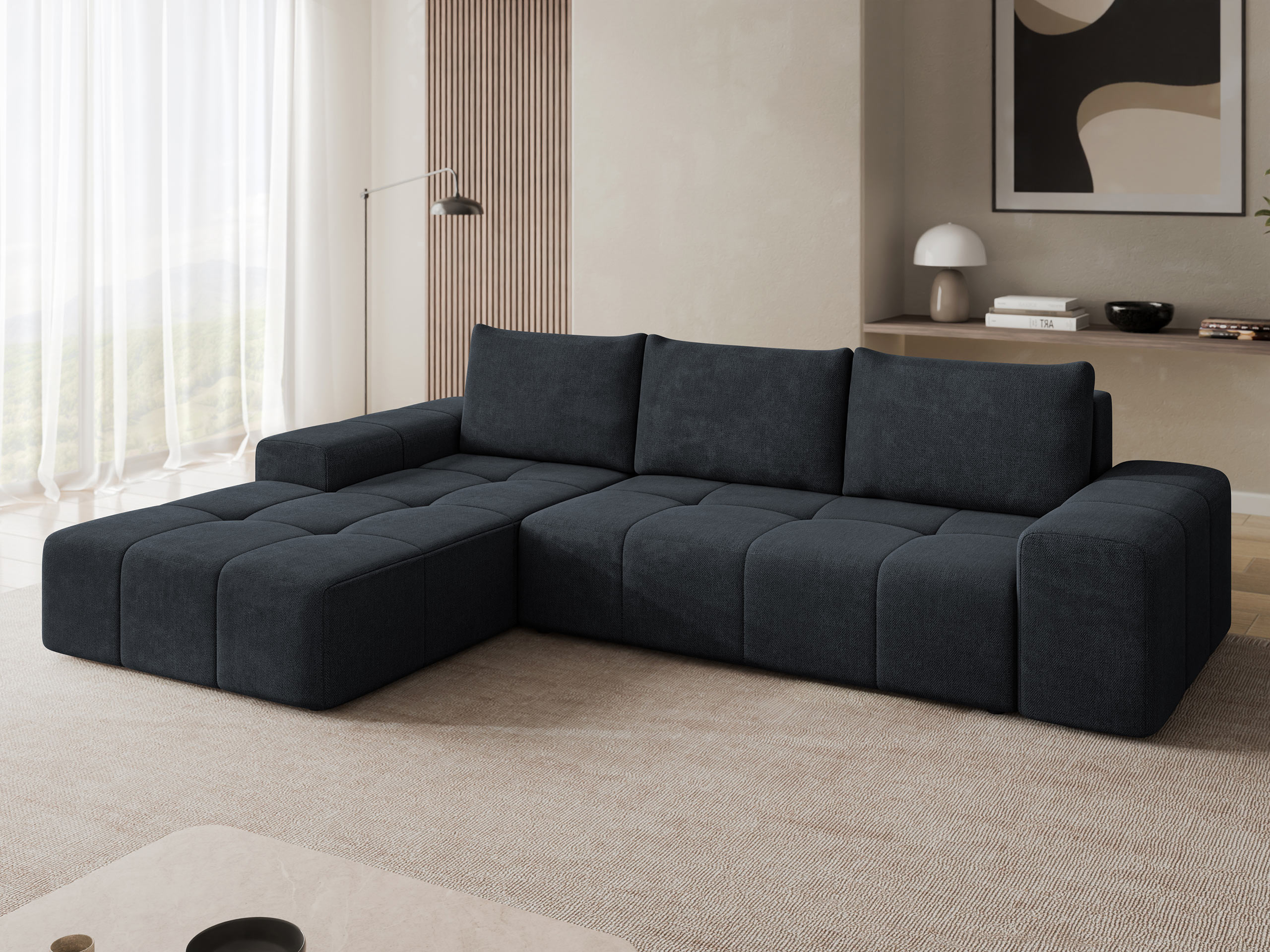Hjørnesofa Comfivo 591 (Spirit Black)