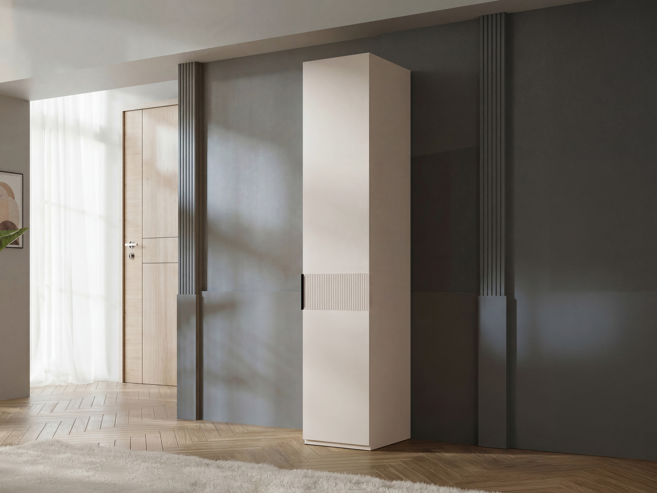 Garderobeskab Toledo 141 (Beige)