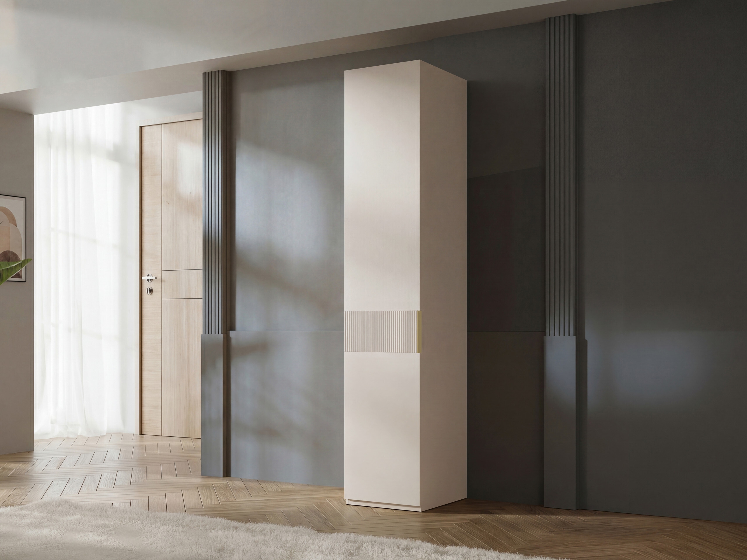 Garderobeskab Toledo 141 (Beige)