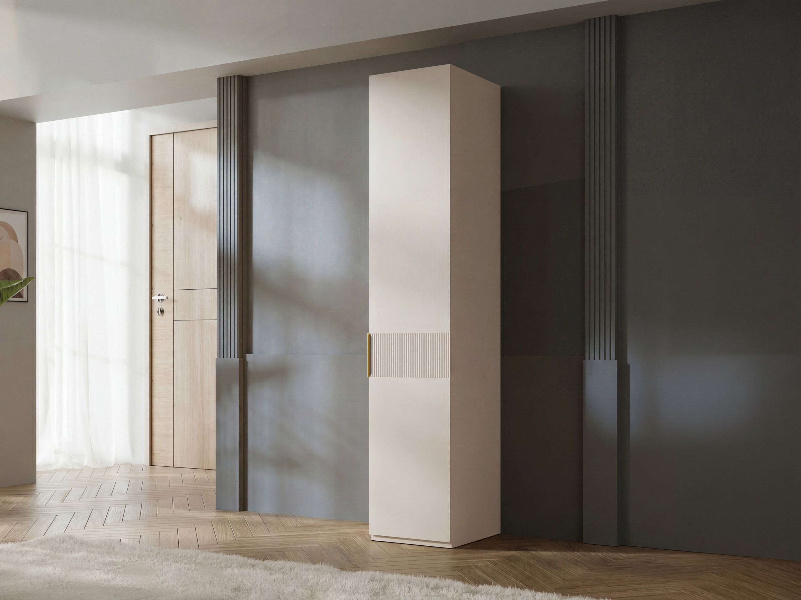 Garderobeskab Toledo 141 (Beige)