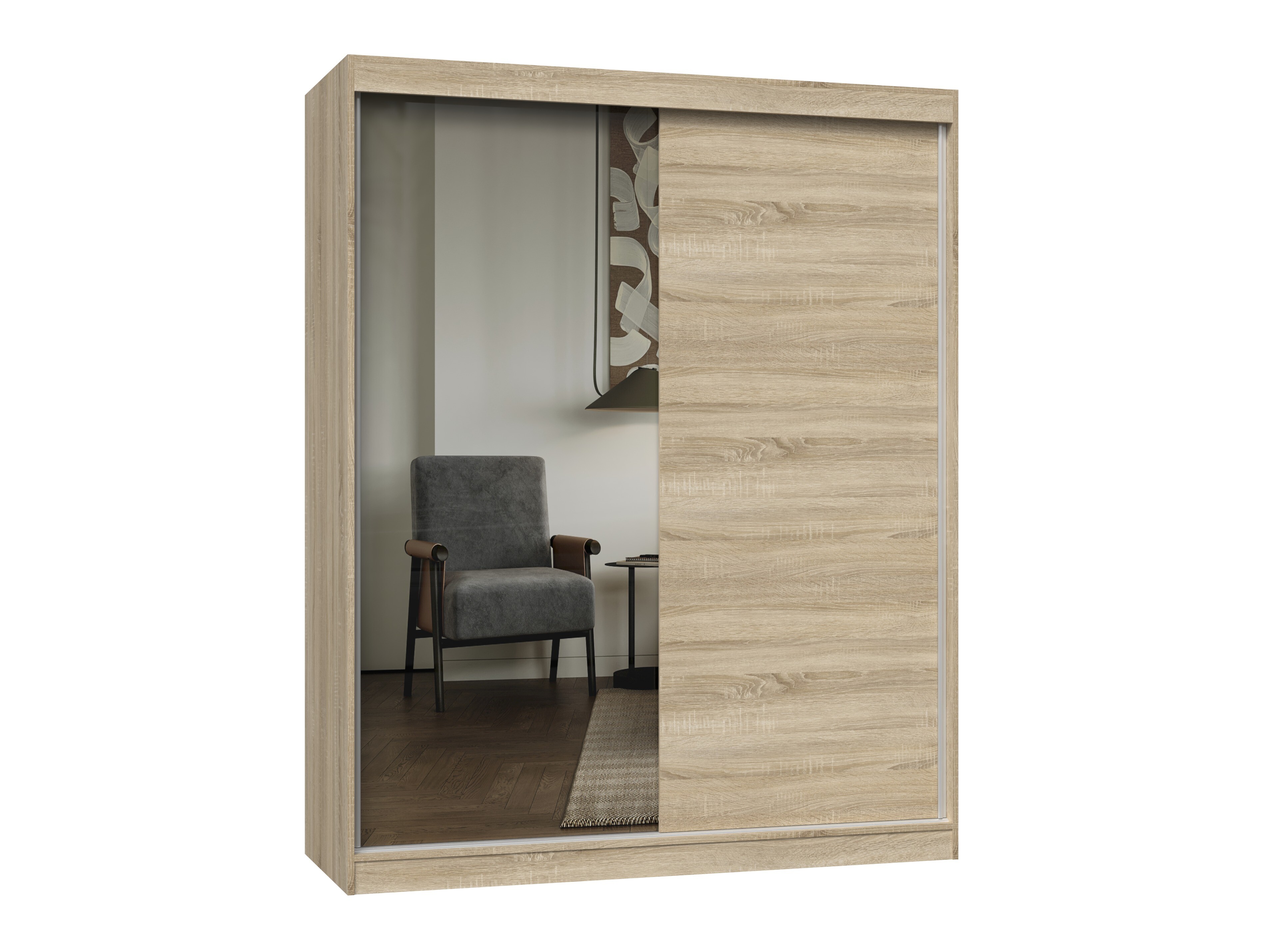 Garderobeskab Mandeville 383 (Sonoma eg)