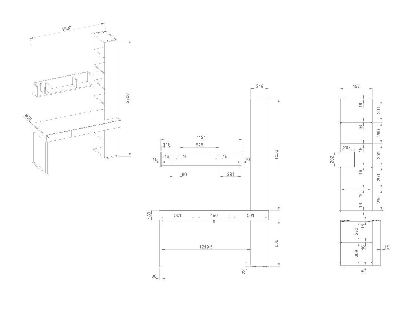 Skrivebord Sermavi 146