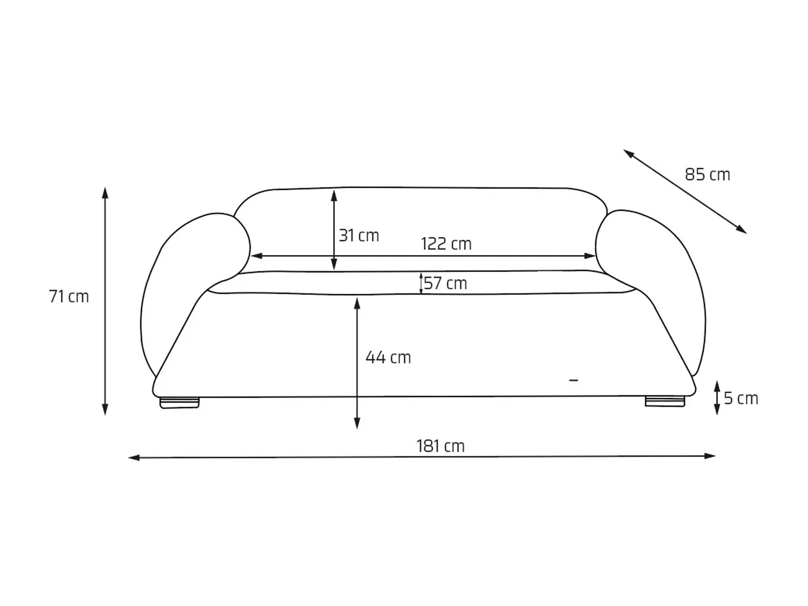 Sofa Carson 142 (Bellini 05)