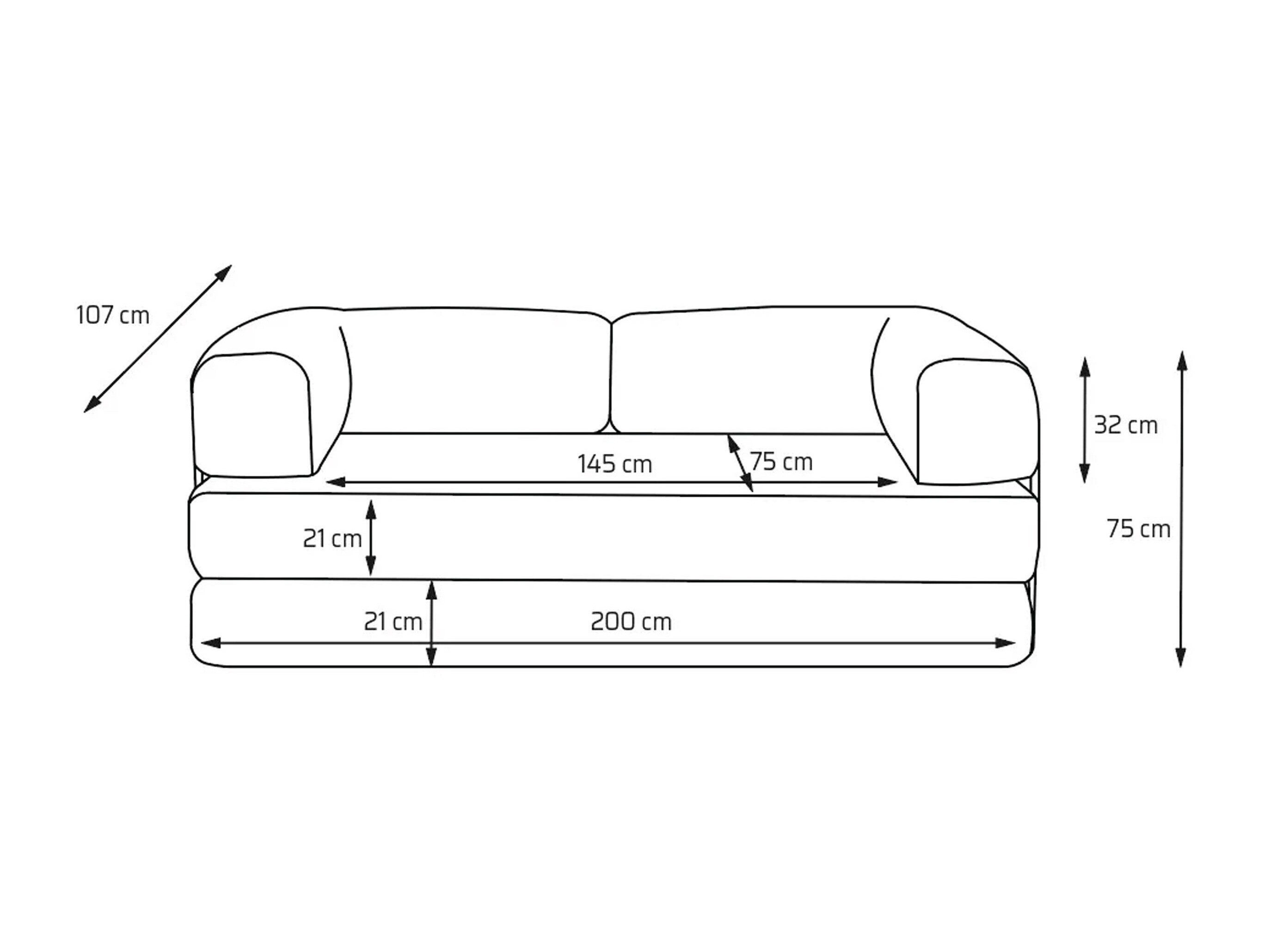 Sovesofa Carson 147 (Cruz 39)