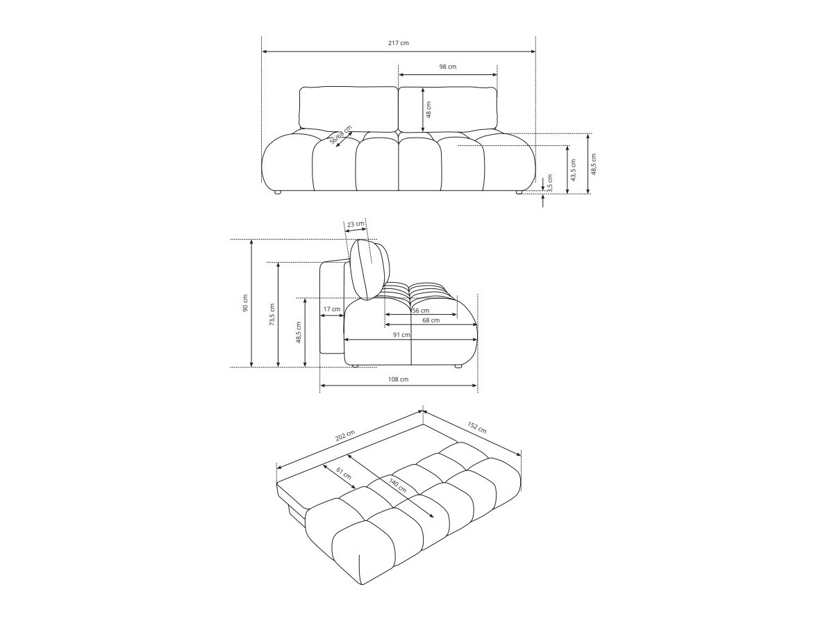 Sovesofa Kingston 218 (Silencio 34)