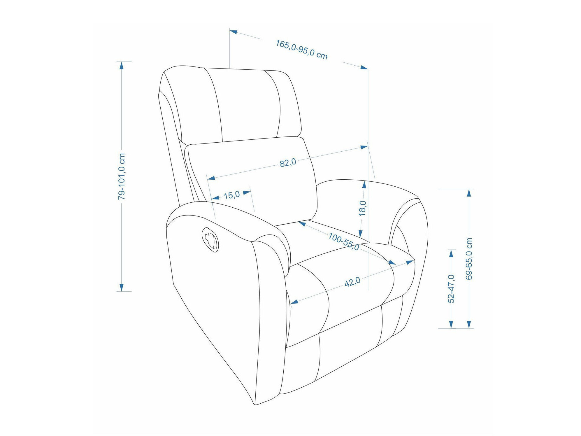 Hvilestol Houston 2198 (Beige)