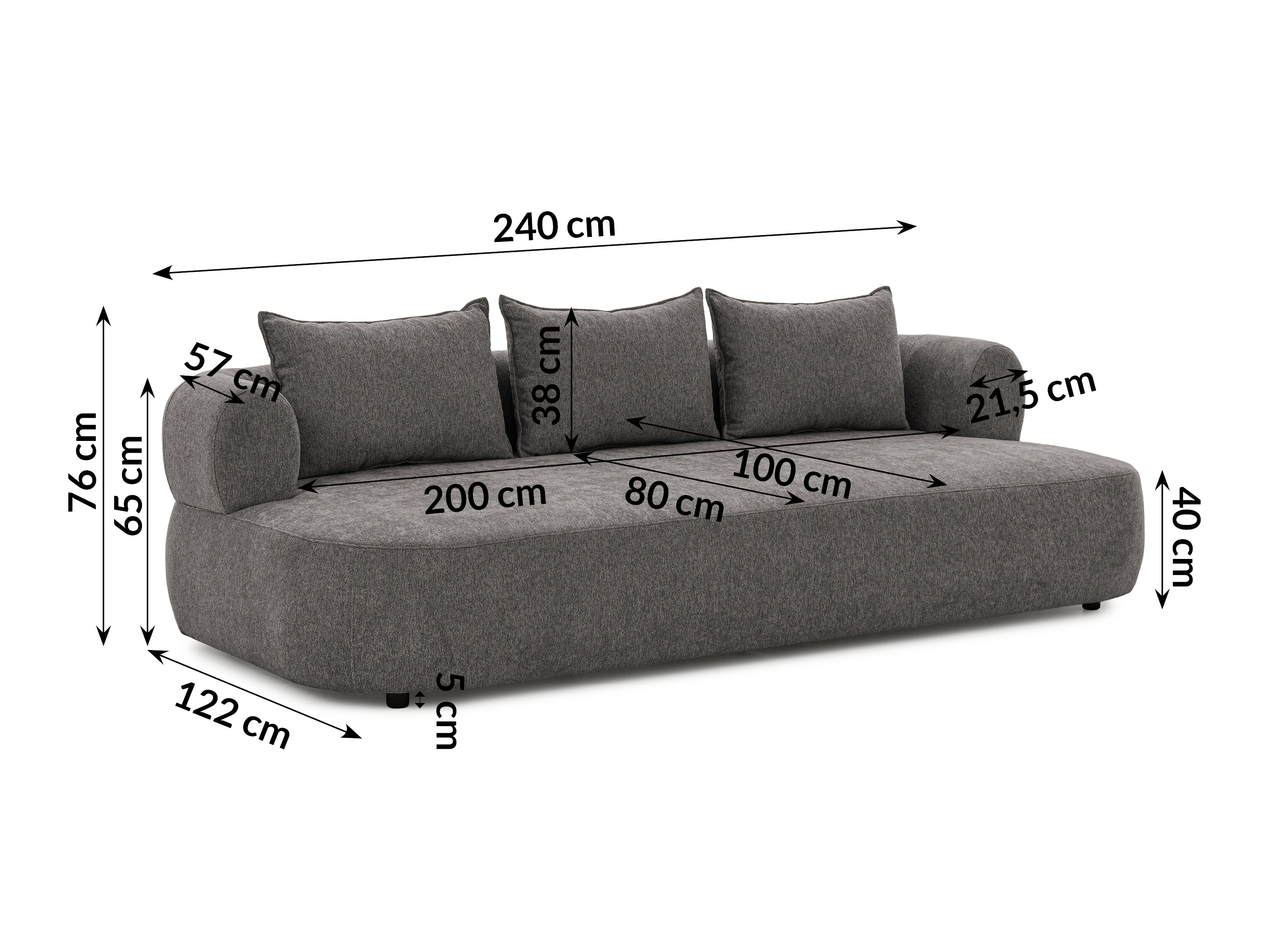 Sofa Rocklin 223 (Toro 05)