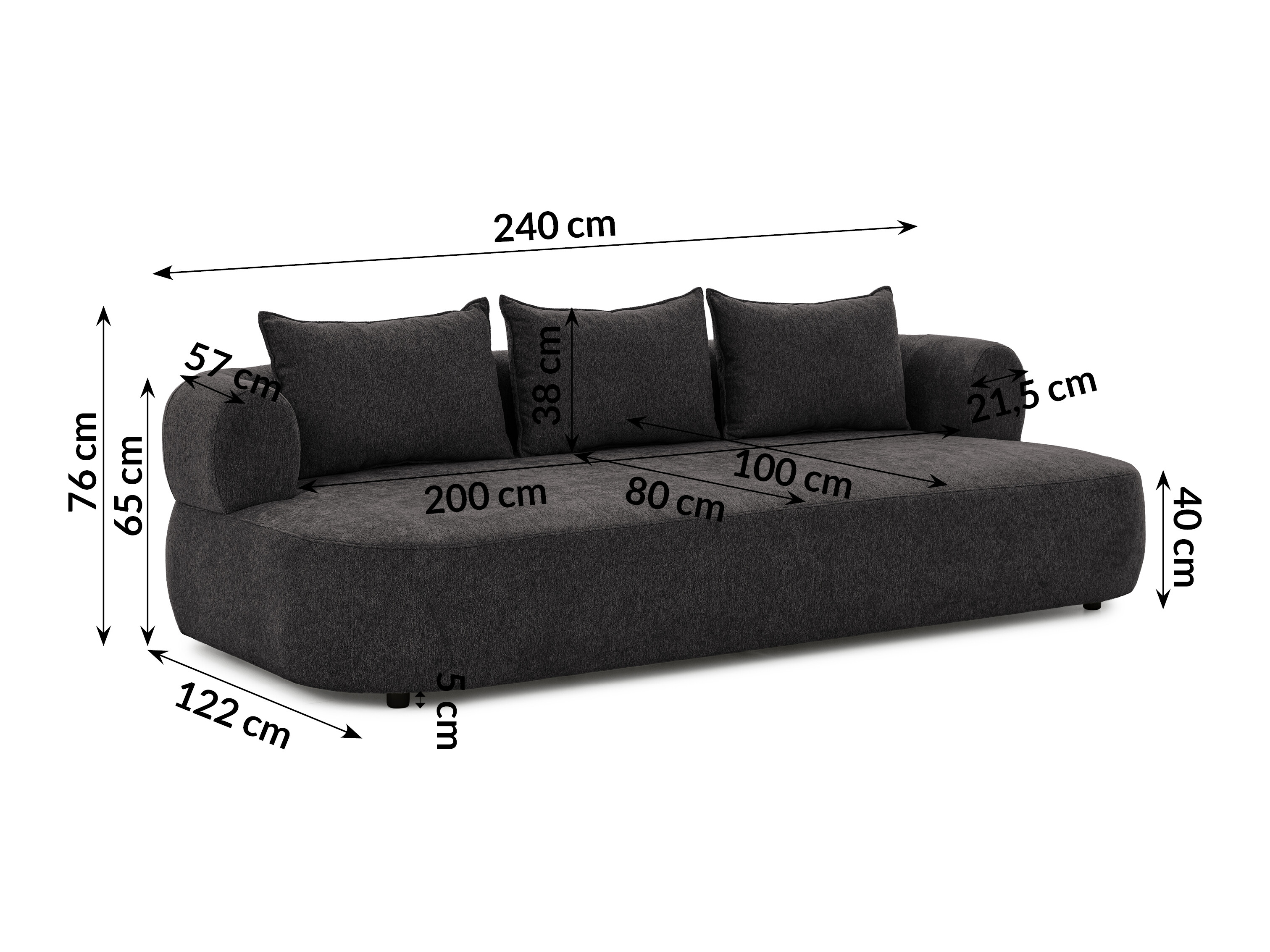 Sofa Rocklin 223 (Toro 150)