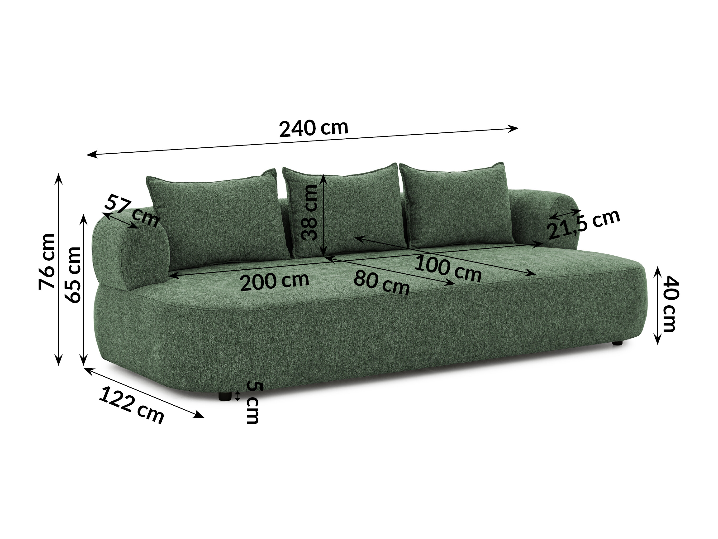 Sofa Rocklin 223 (Toro 95)