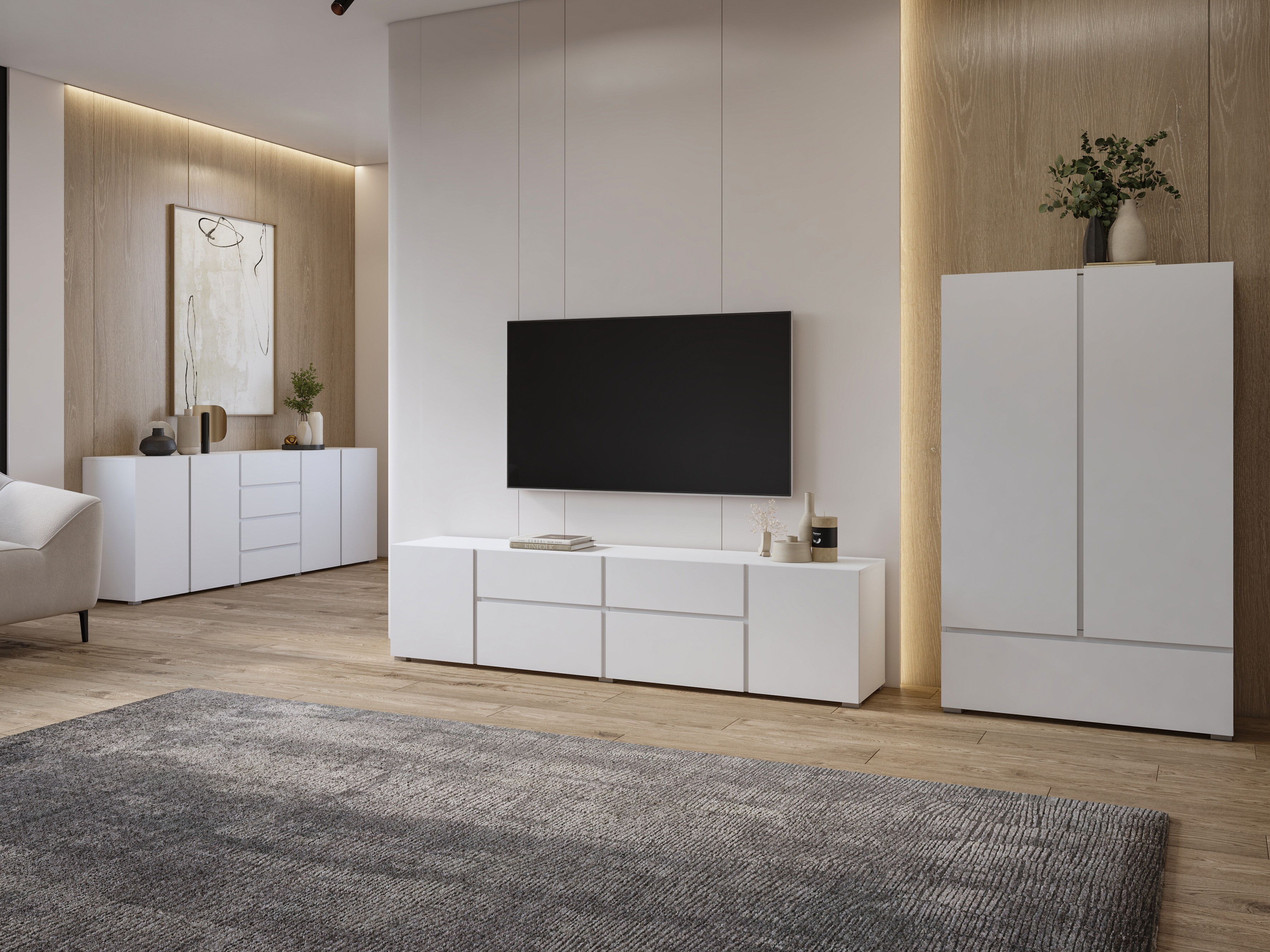 Kommode Elbleve 105 (Hvid)