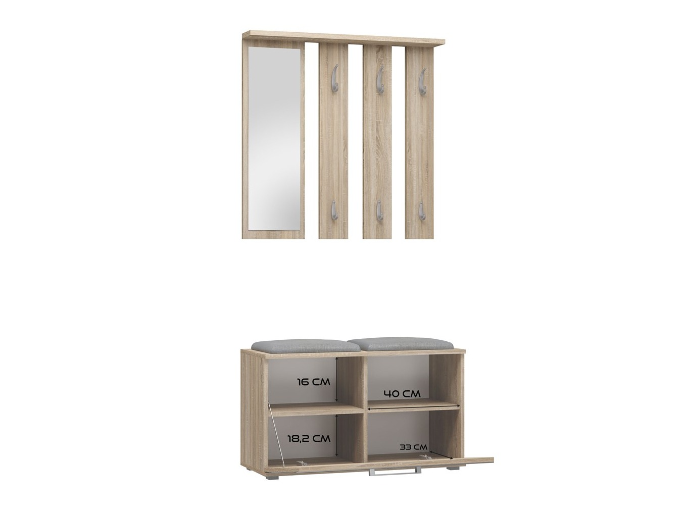 Entrésæt Mandeville 396 (Sonoma eg)