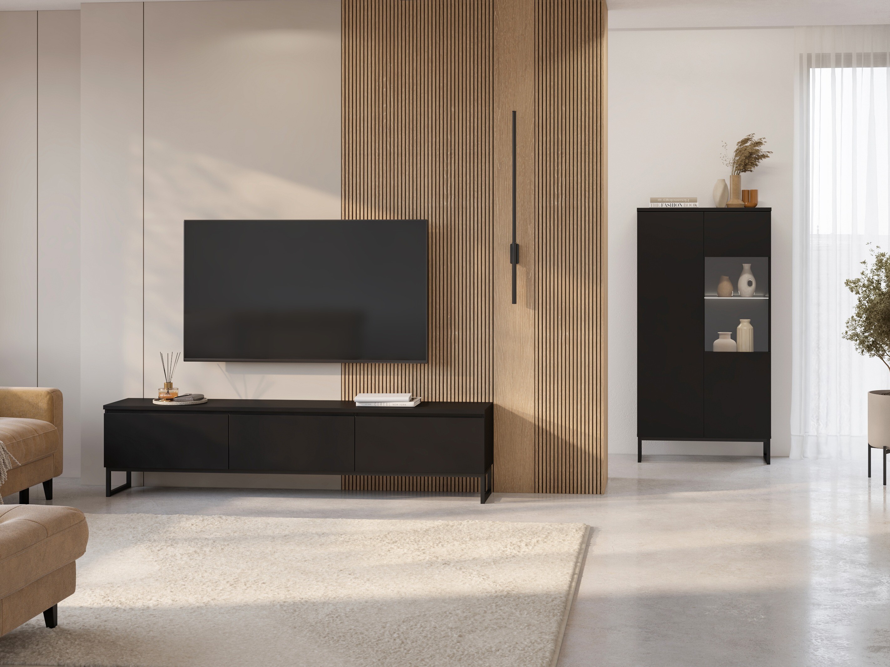 TV-bord Velsora 101 (Sort)