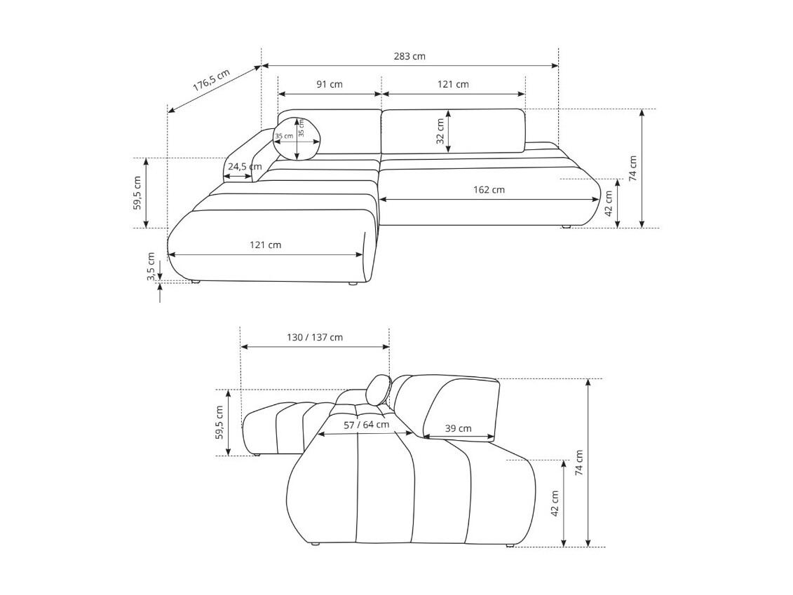 Hjørnesofa Kingston 212 (Wilma 10)