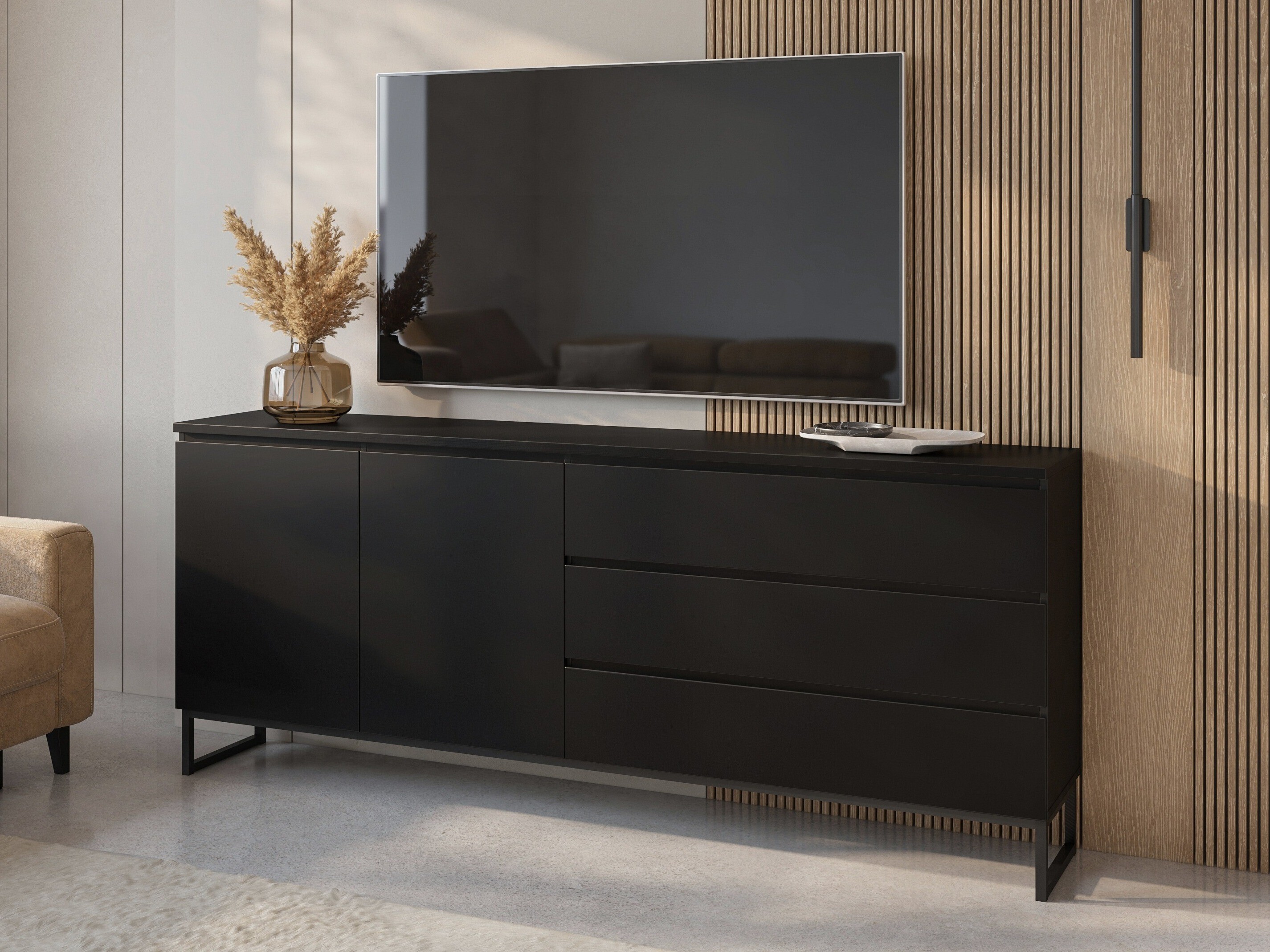Kommode Velsora 103 (Sort)