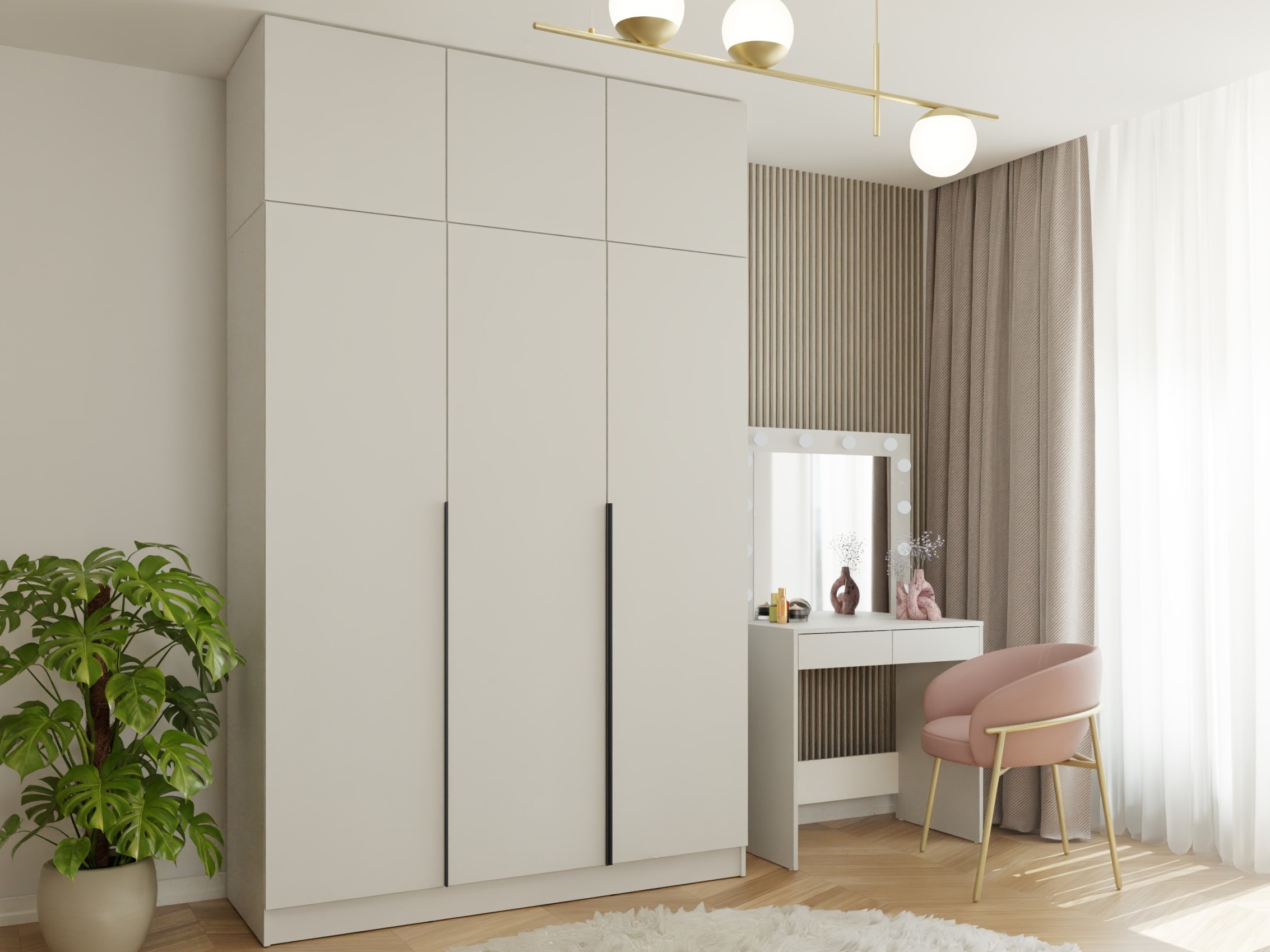 Garderobeskab Mandeville 398 (Sort)