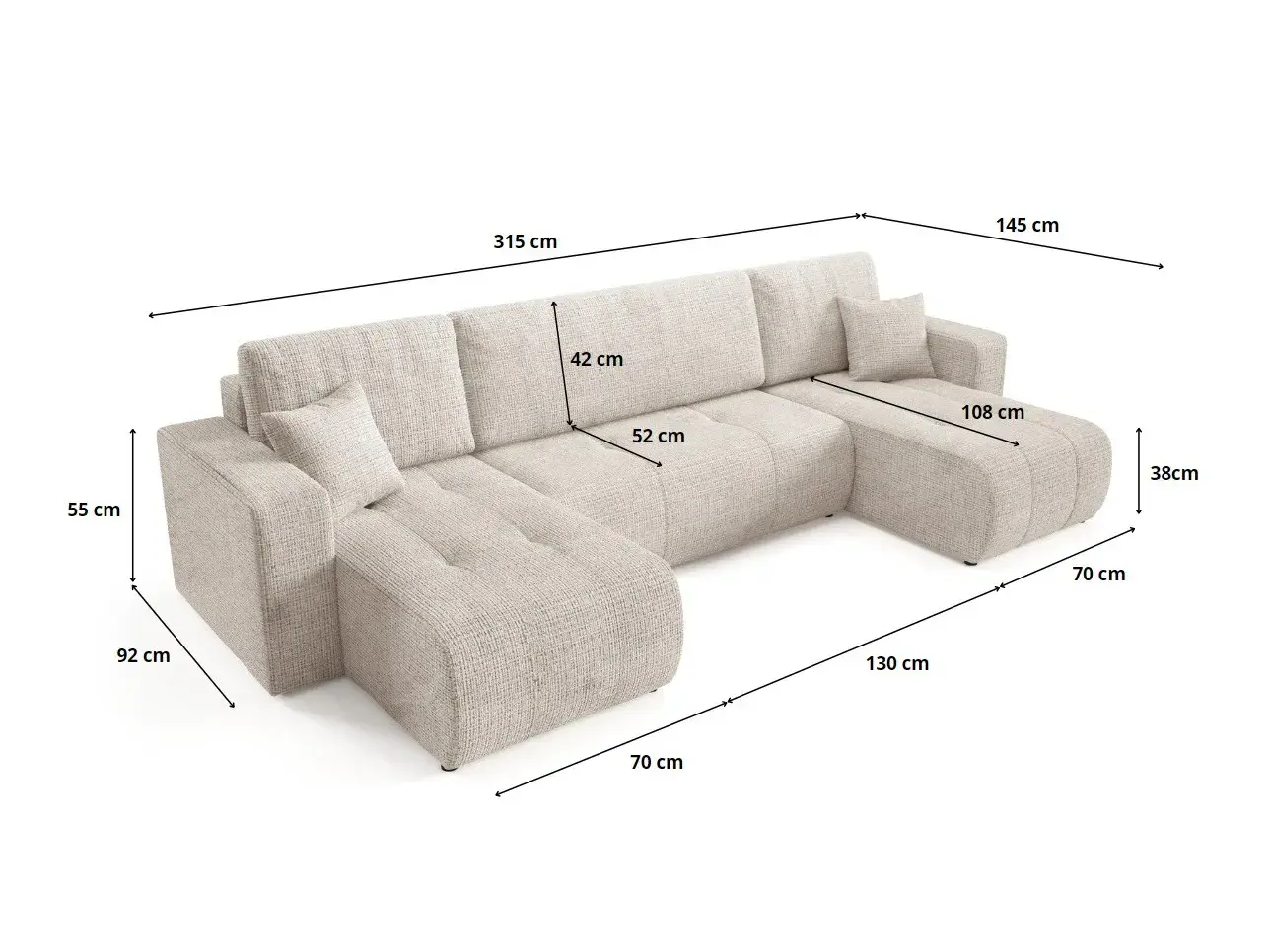 Hjørnesofa Franklin 187 (Aragon 03)