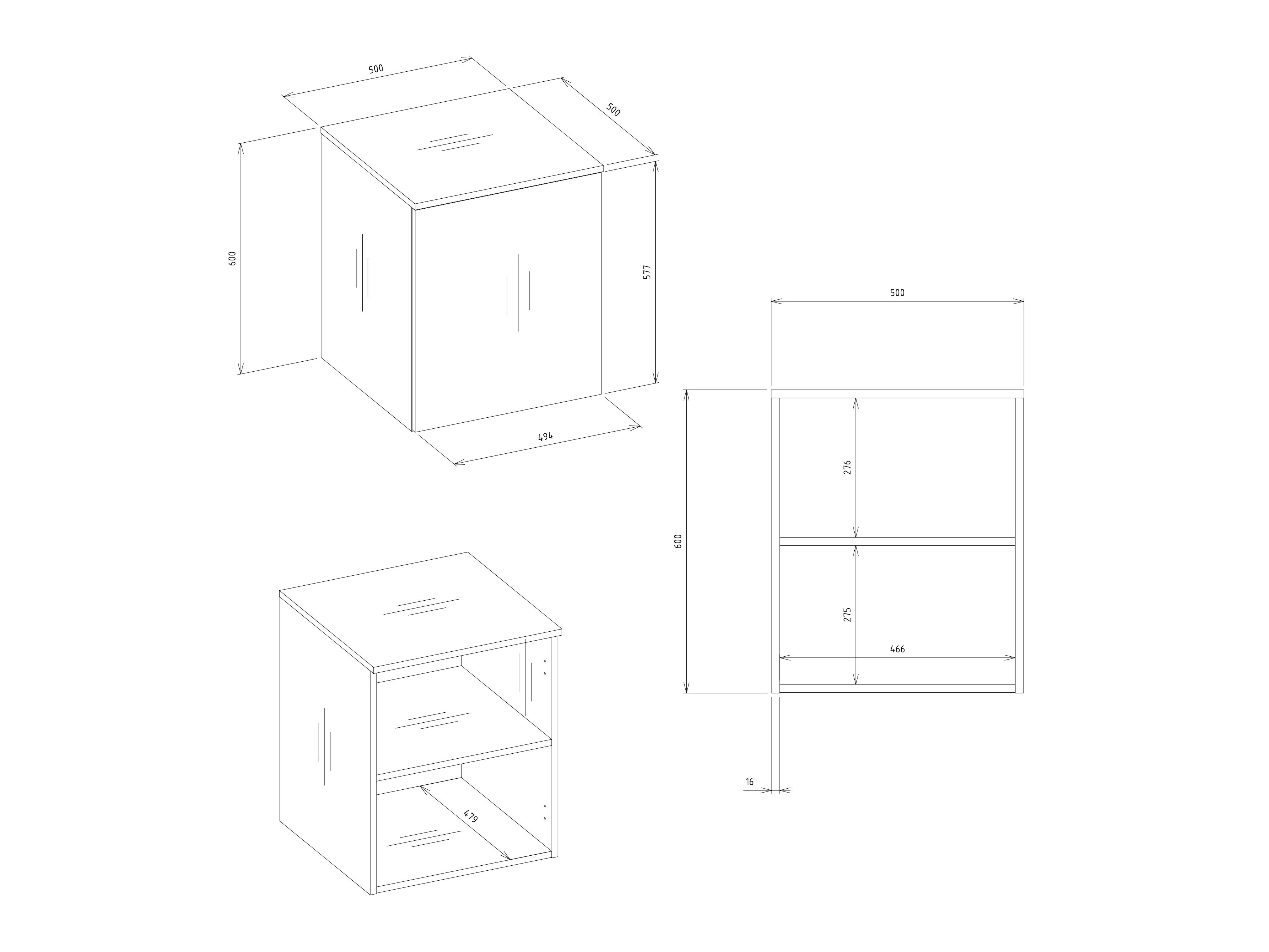 Garderobeskab Mandeville 399 (Hvid)