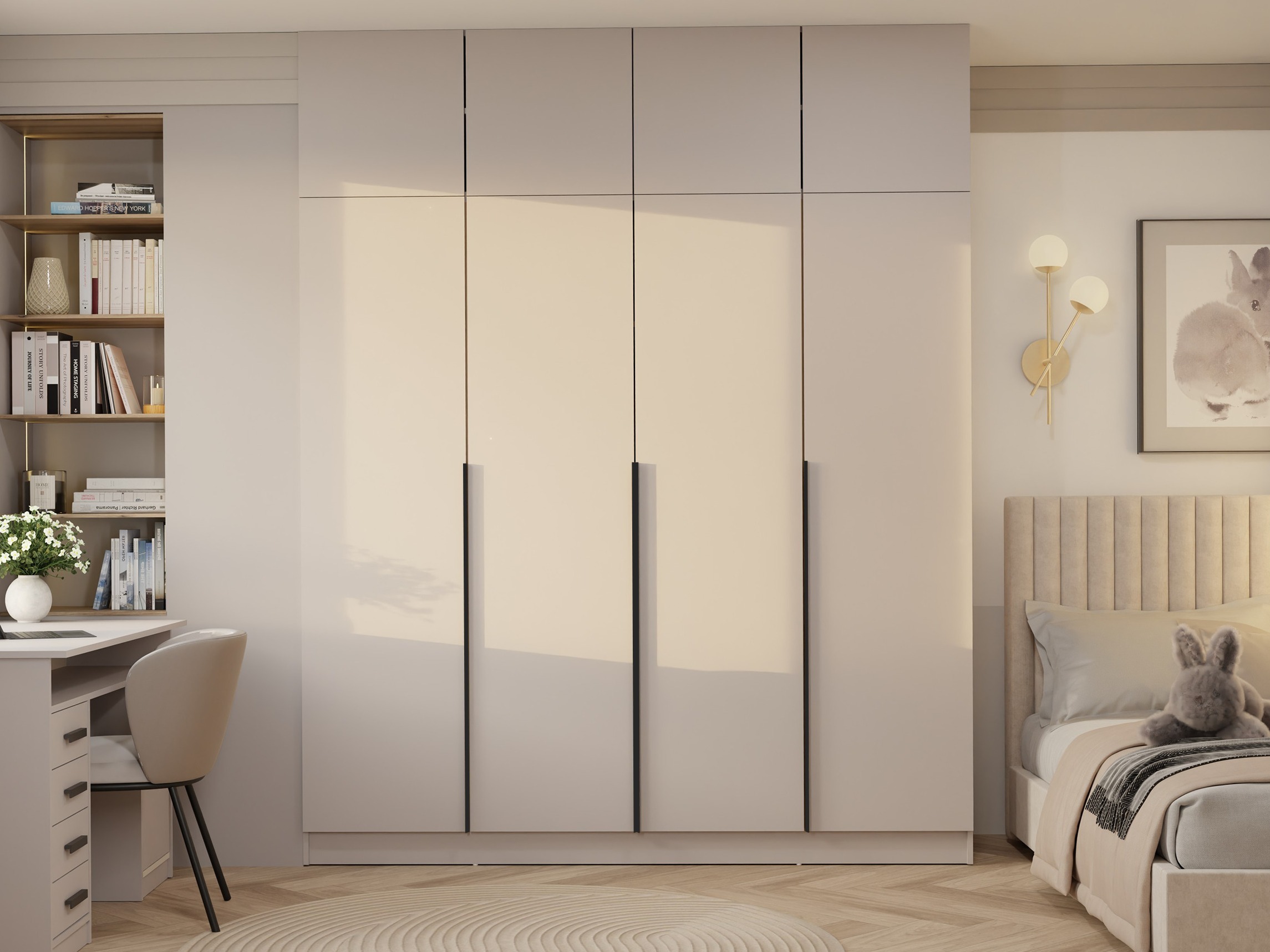 Garderobeskab Mandeville 400 (Sort)